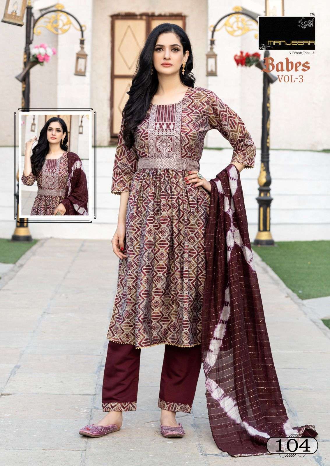 MANJEERA BABES 3 Party wear kurti manufacturers in Bangalore