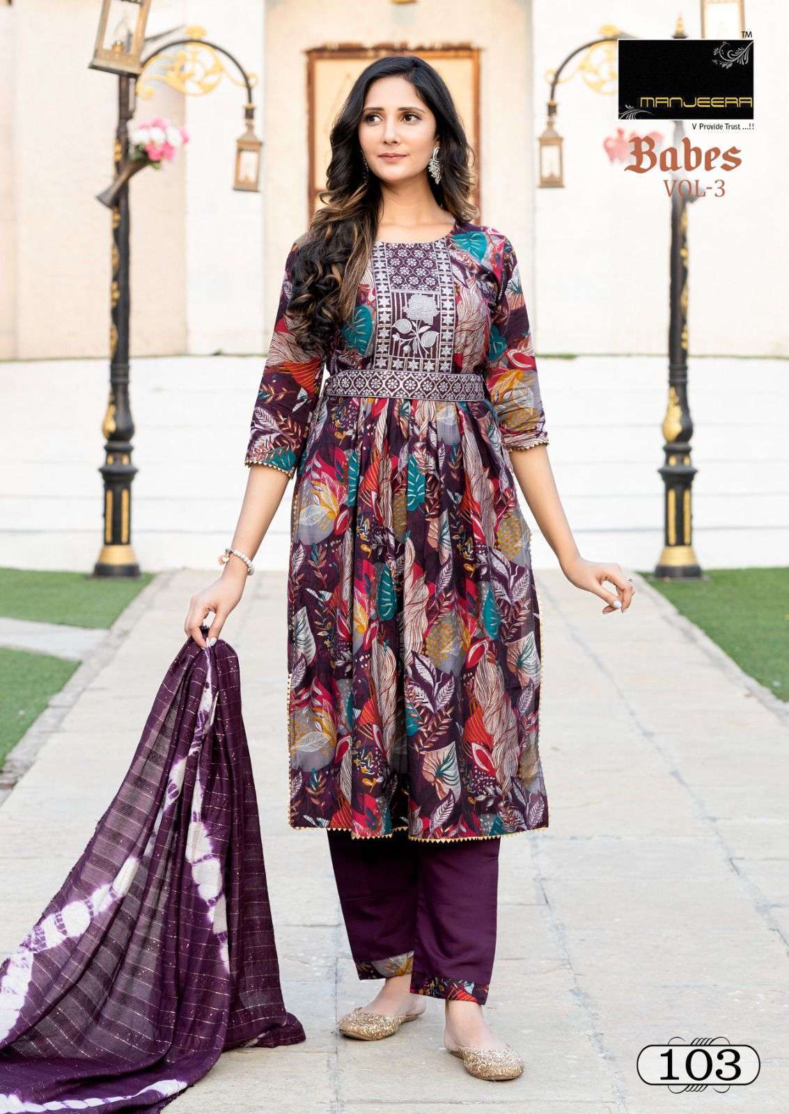 MANJEERA BABES 3 Party wear kurti manufacturers in Bangalore