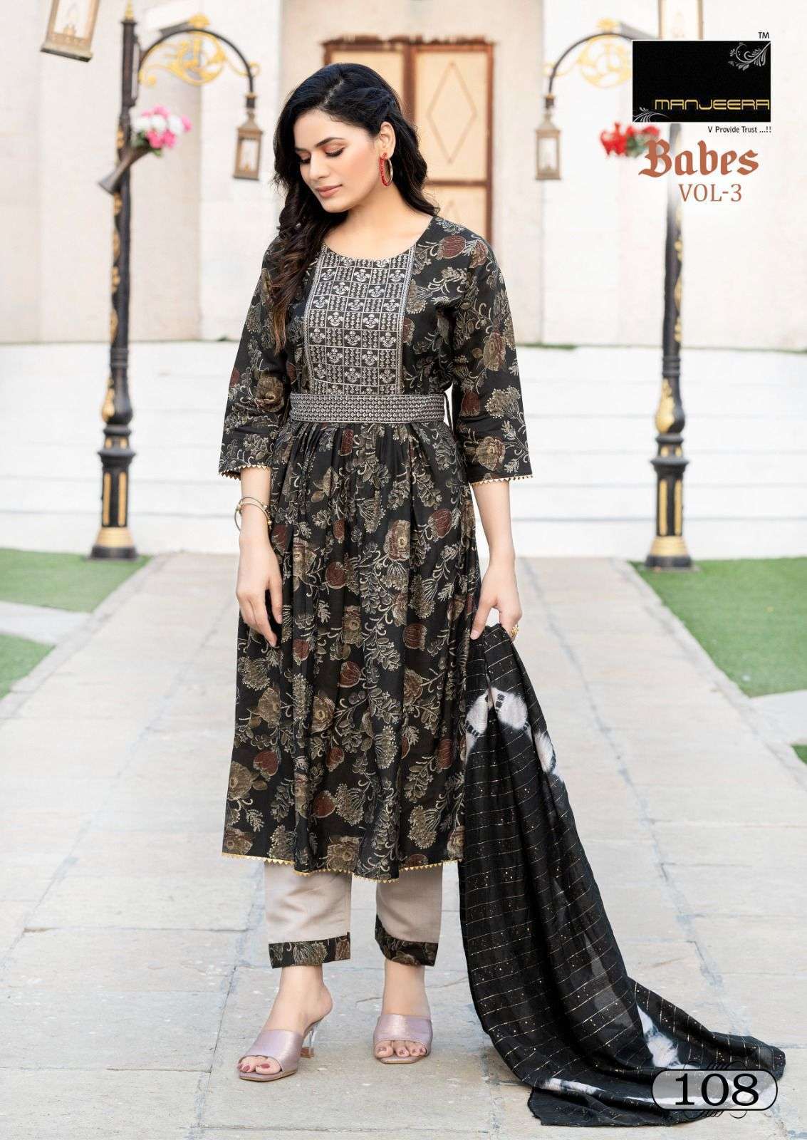 MANJEERA BABES 3 Party wear kurti manufacturers in Bangalore