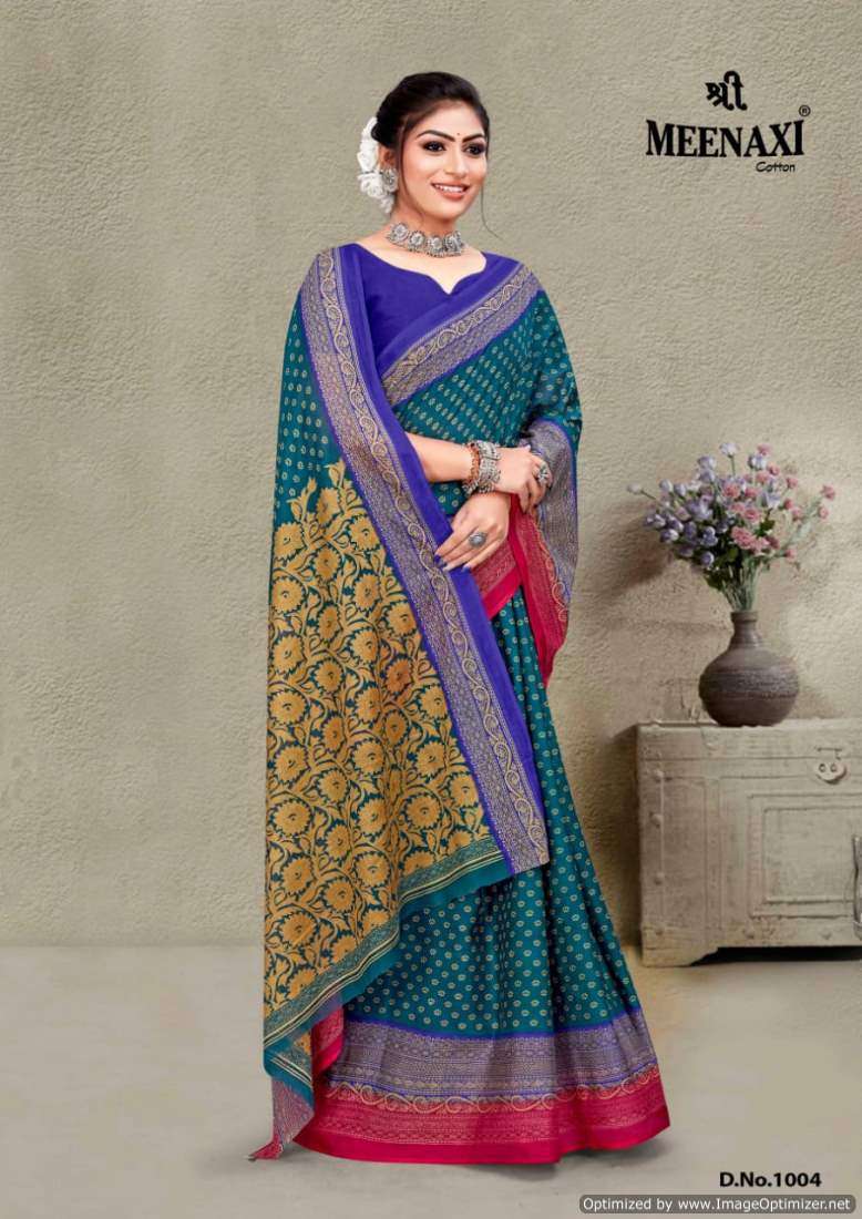 Meenaxi Krishnaveni Vol-1 – Cotton Bollywood saree wholesalers in Tamil Nadu