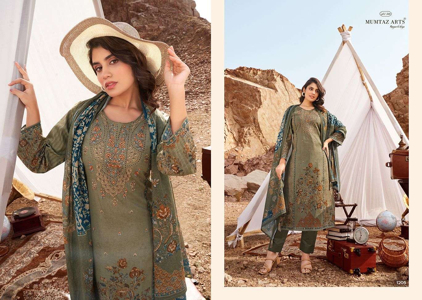Mumtaz Ellena Karachi Lawn Designer Salwar Kameez Wholesale Market