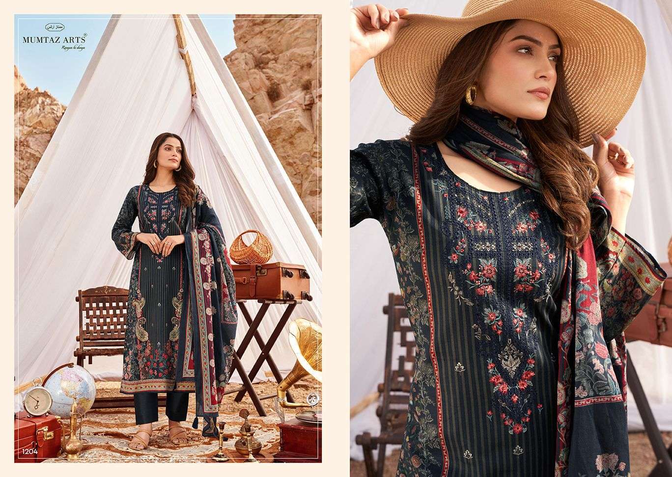 Mumtaz Ellena Karachi Lawn Designer Salwar Kameez Wholesale Market