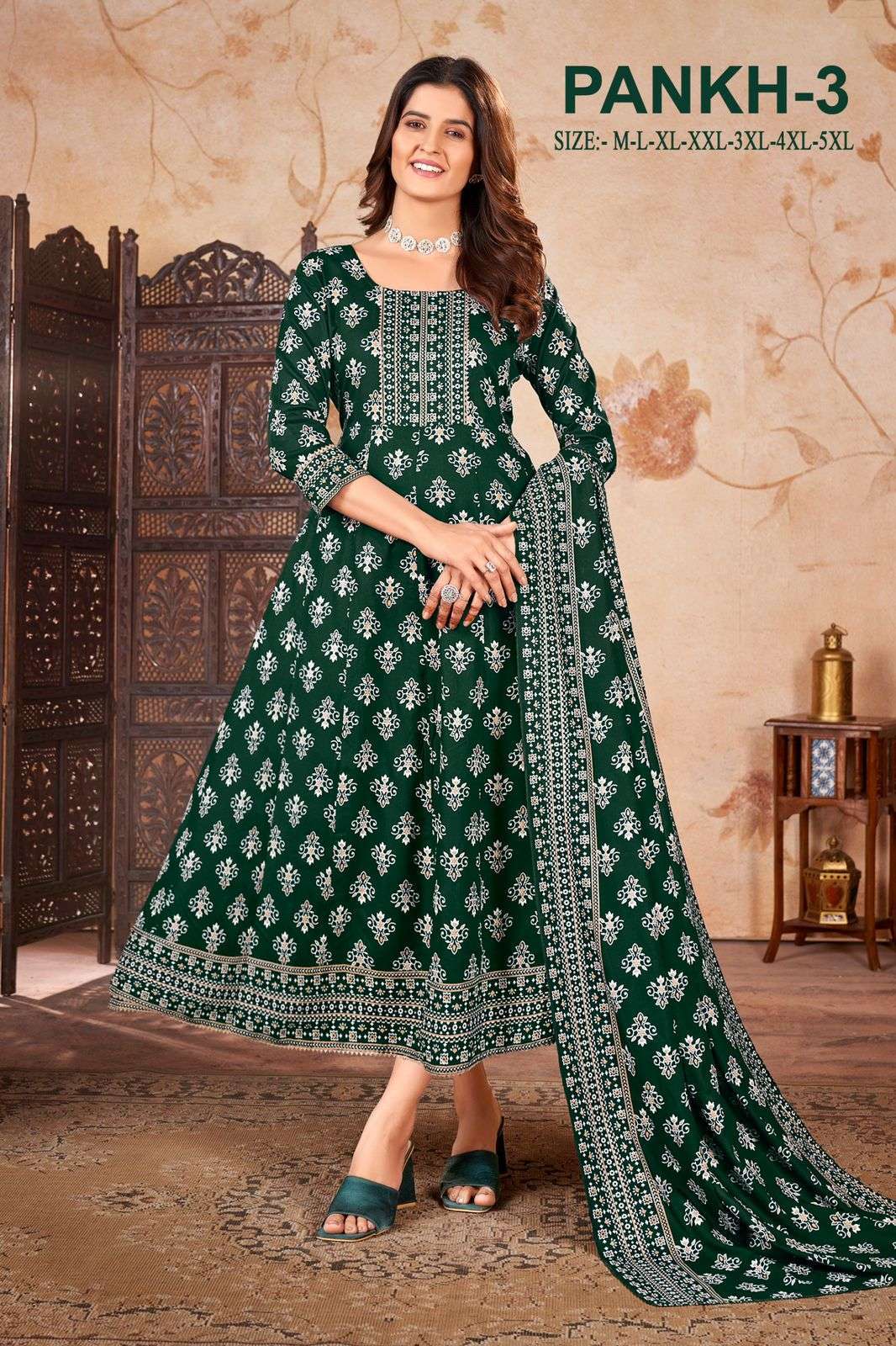 PANKH-3 RAYON WITH MULTI GOLD  Kurti wholesalers in Chennai