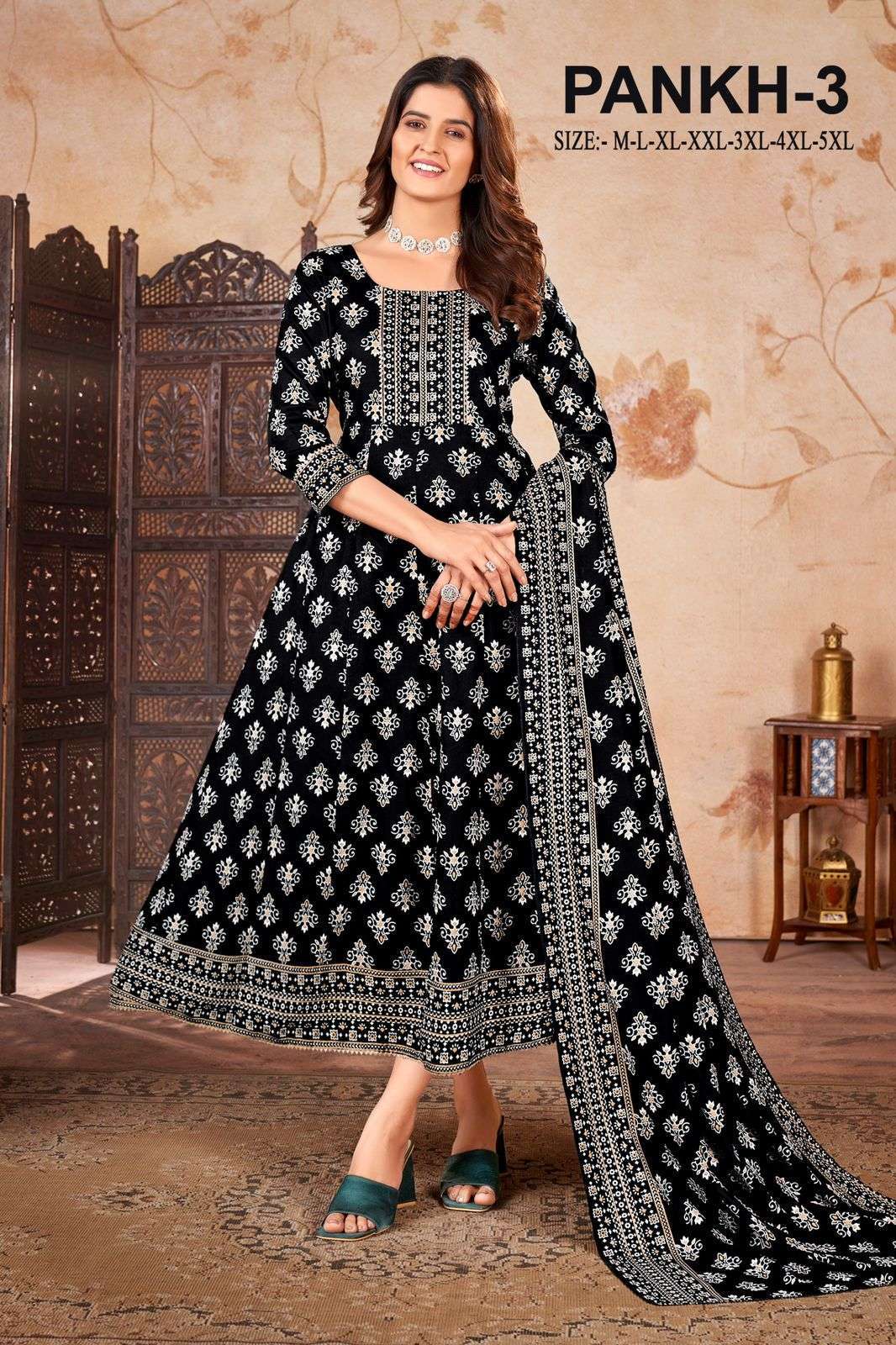 PANKH-3 RAYON WITH MULTI GOLD  Kurti wholesalers in Chennai