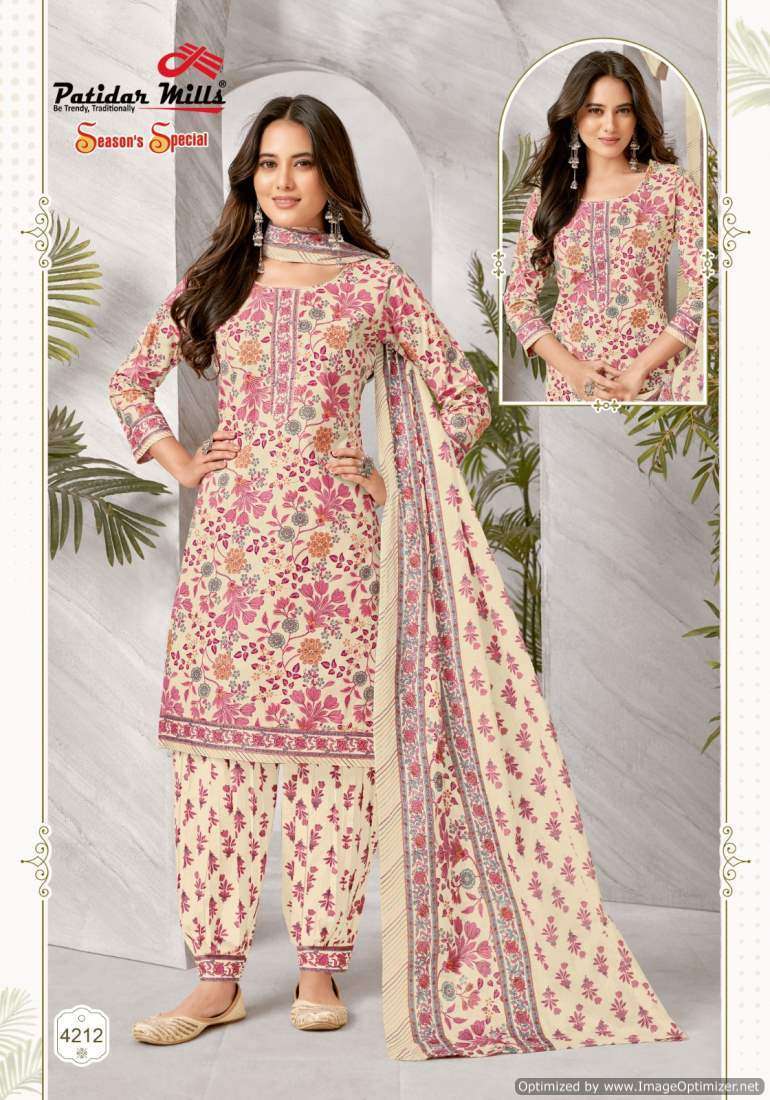Patidar Mills Season Special Vol-42 Online dress material suppliers in Tamilnadu