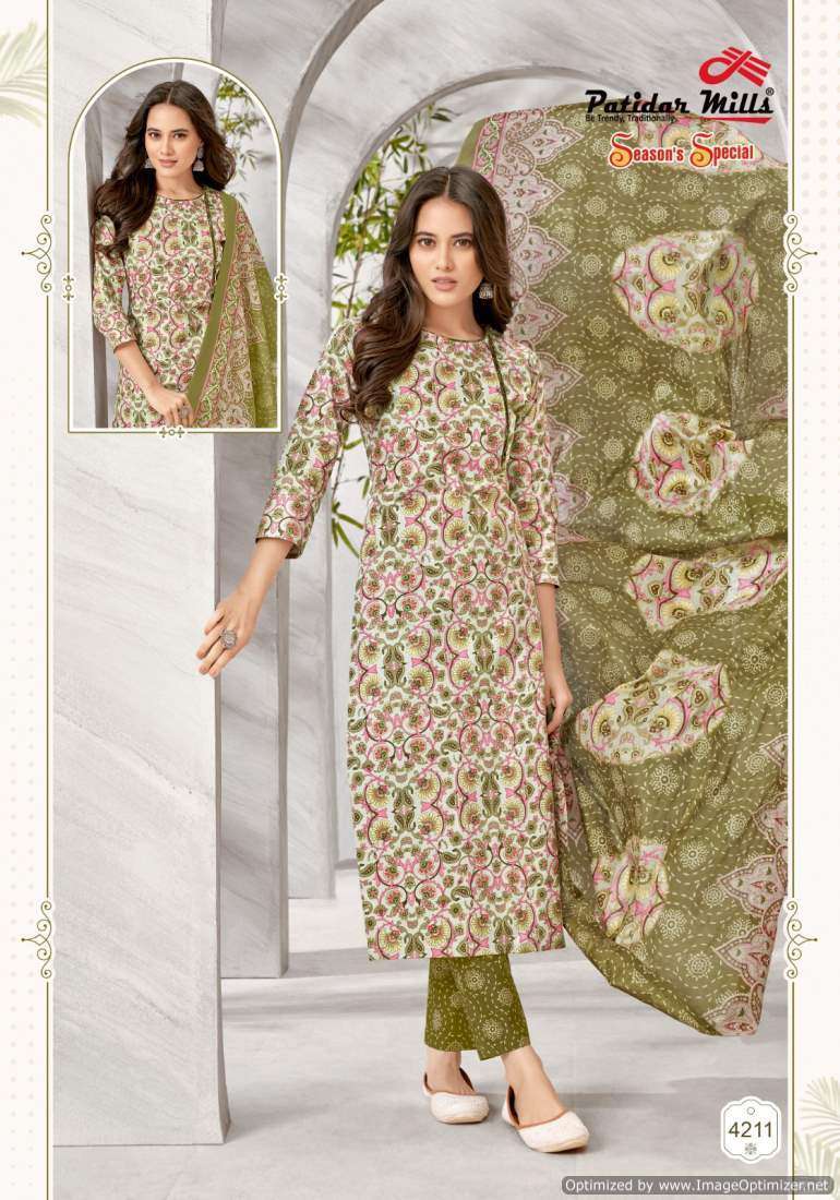 Patidar Mills Season Special Vol-42 Online dress material suppliers in Tamilnadu