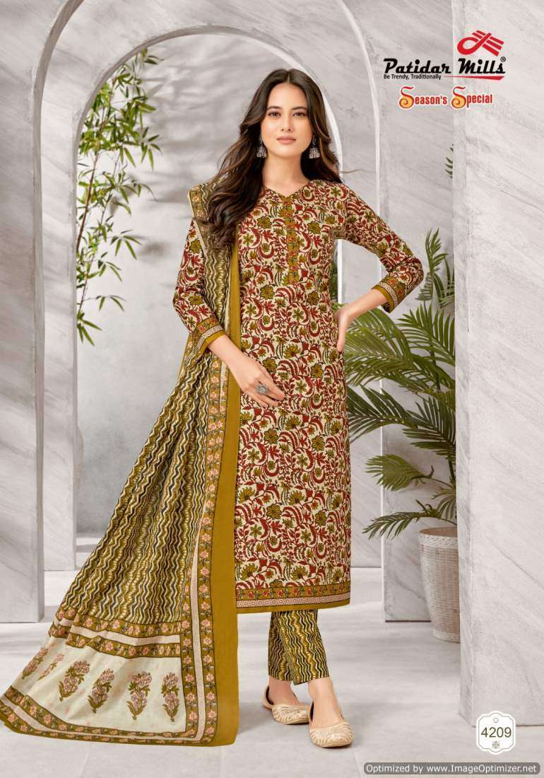Patidar Mills Season Special Vol-42 Online dress material suppliers in Tamilnadu
