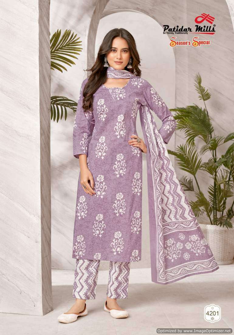 Patidar Mills Season Special Vol-42 Online dress material suppliers in Tamilnadu