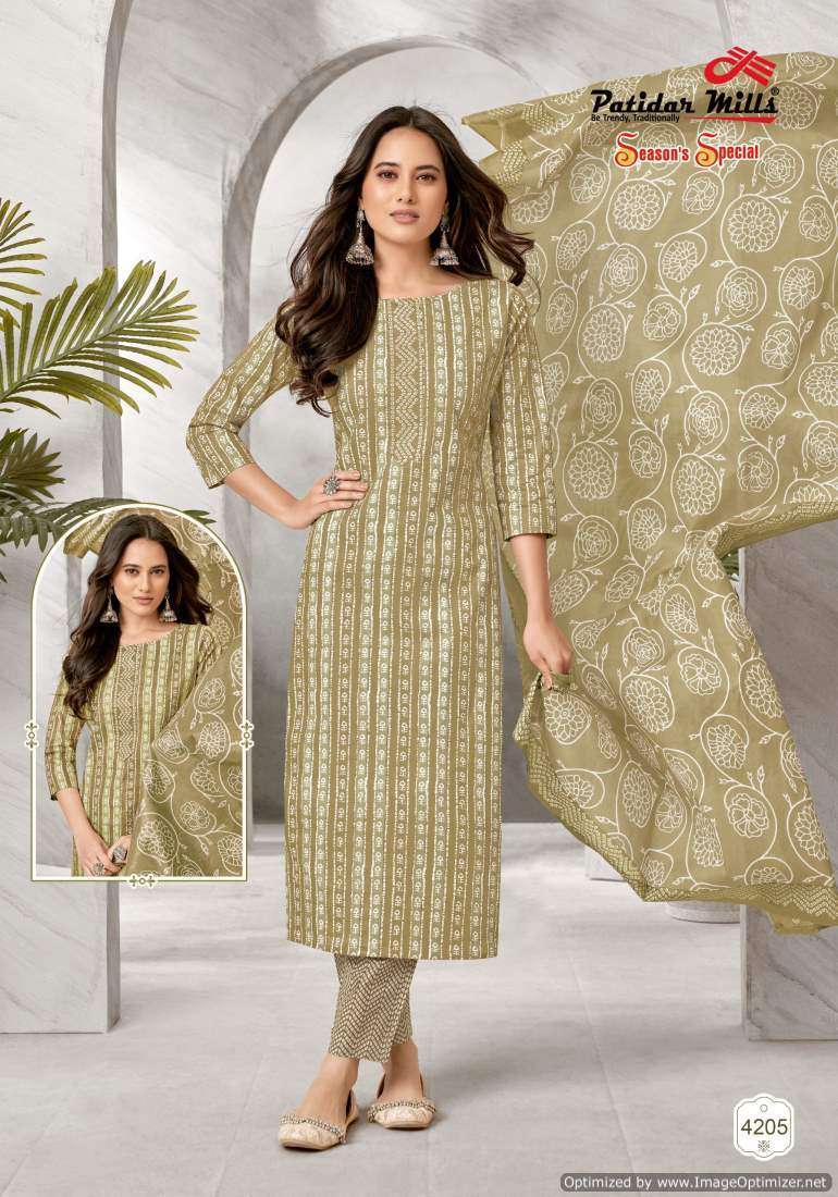 Patidar Mills Season Special Vol-42 Online dress material suppliers in Tamilnadu