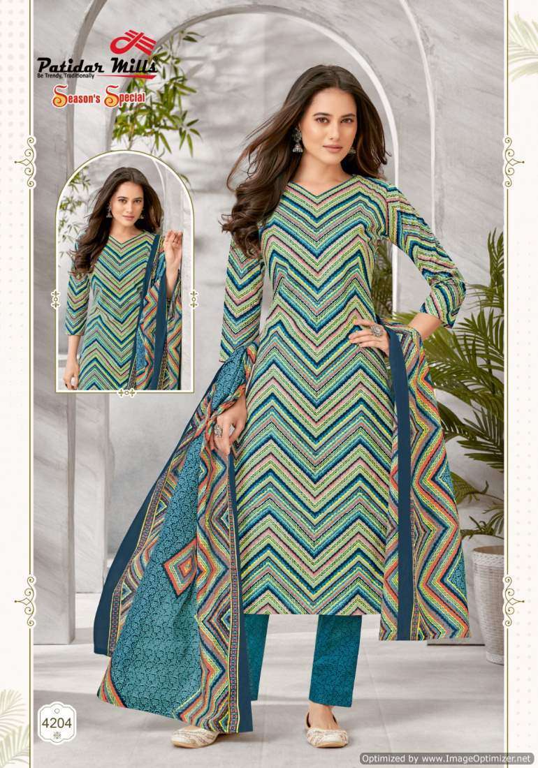 Patidar Mills Season Special Vol-42 Online dress material suppliers in Tamilnadu