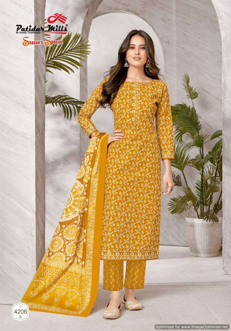 Patidar Mills Season Special Vol-42 Online dress material suppliers in Tamilnadu