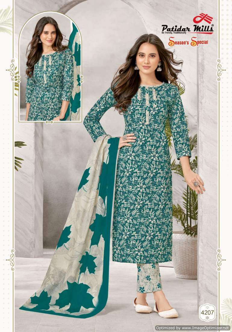 Patidar Mills Season Special Vol-42 Online dress material suppliers in Tamilnadu