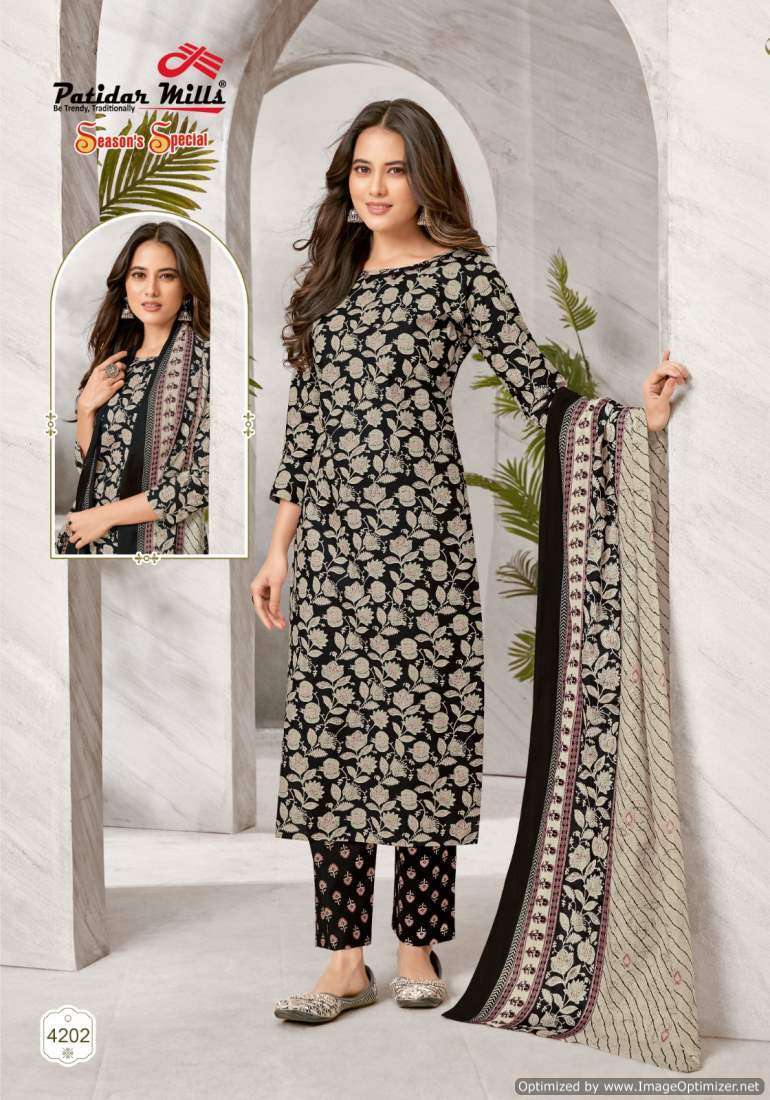 Patidar Mills Season Special Vol-42 Online dress material suppliers in Tamilnadu