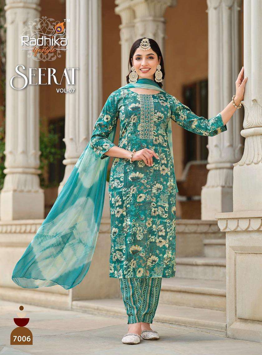 RADHIKA Lifestyle SEERAT VOL7 Kurti wholesale market in Kolkata