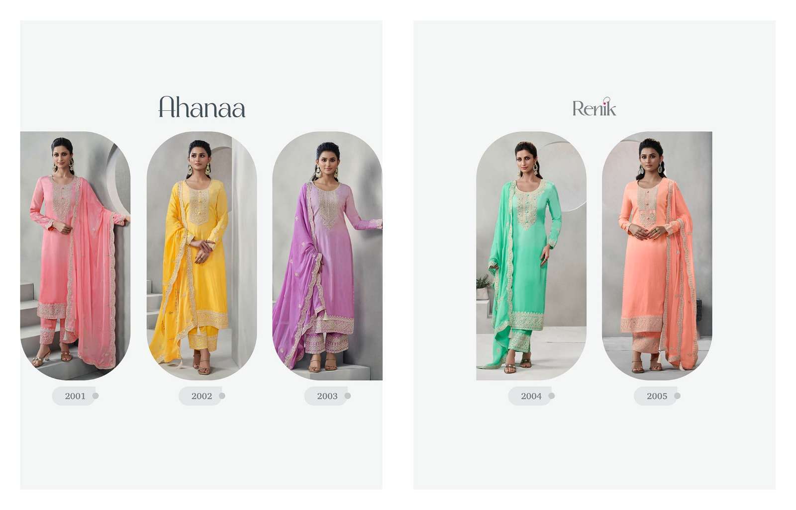 Renik Fashions LLP Ahaana  Latest Pakistani fashion