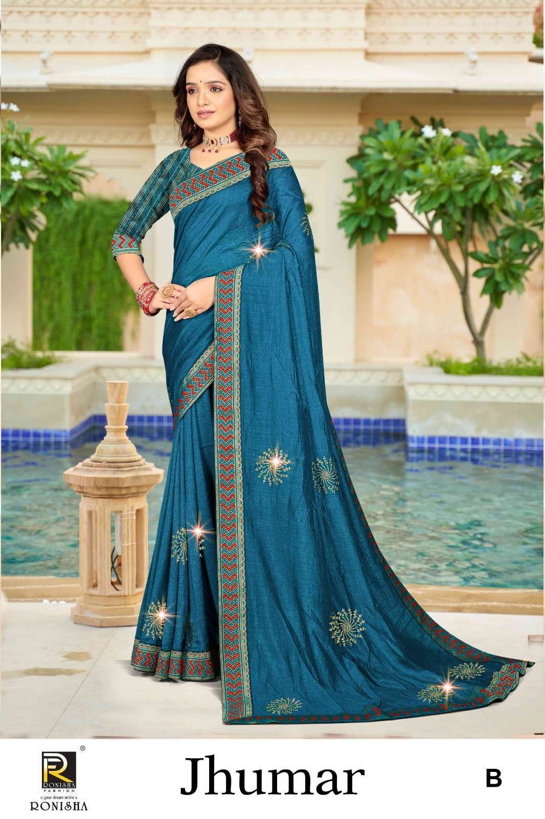 Ronisha Jhumar Vichitra Silk Saree suppliers in India