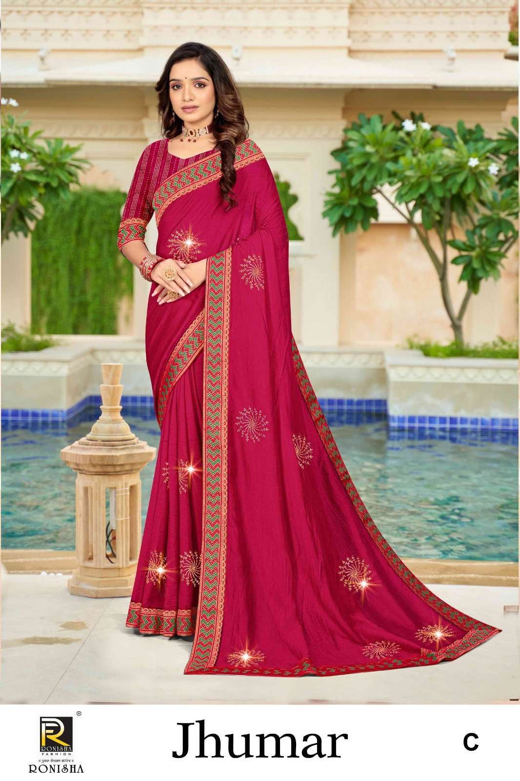 Ronisha Jhumar Vichitra Silk Saree suppliers in India