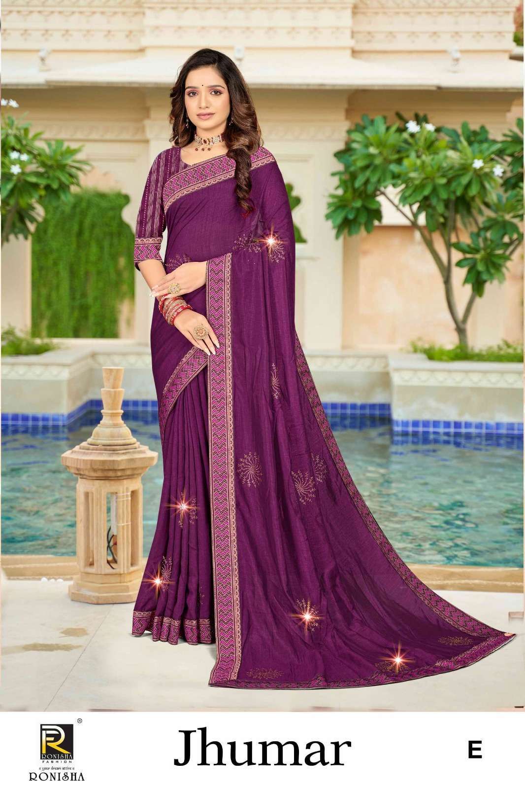 Ronisha Jhumar Vichitra Silk Saree suppliers in India