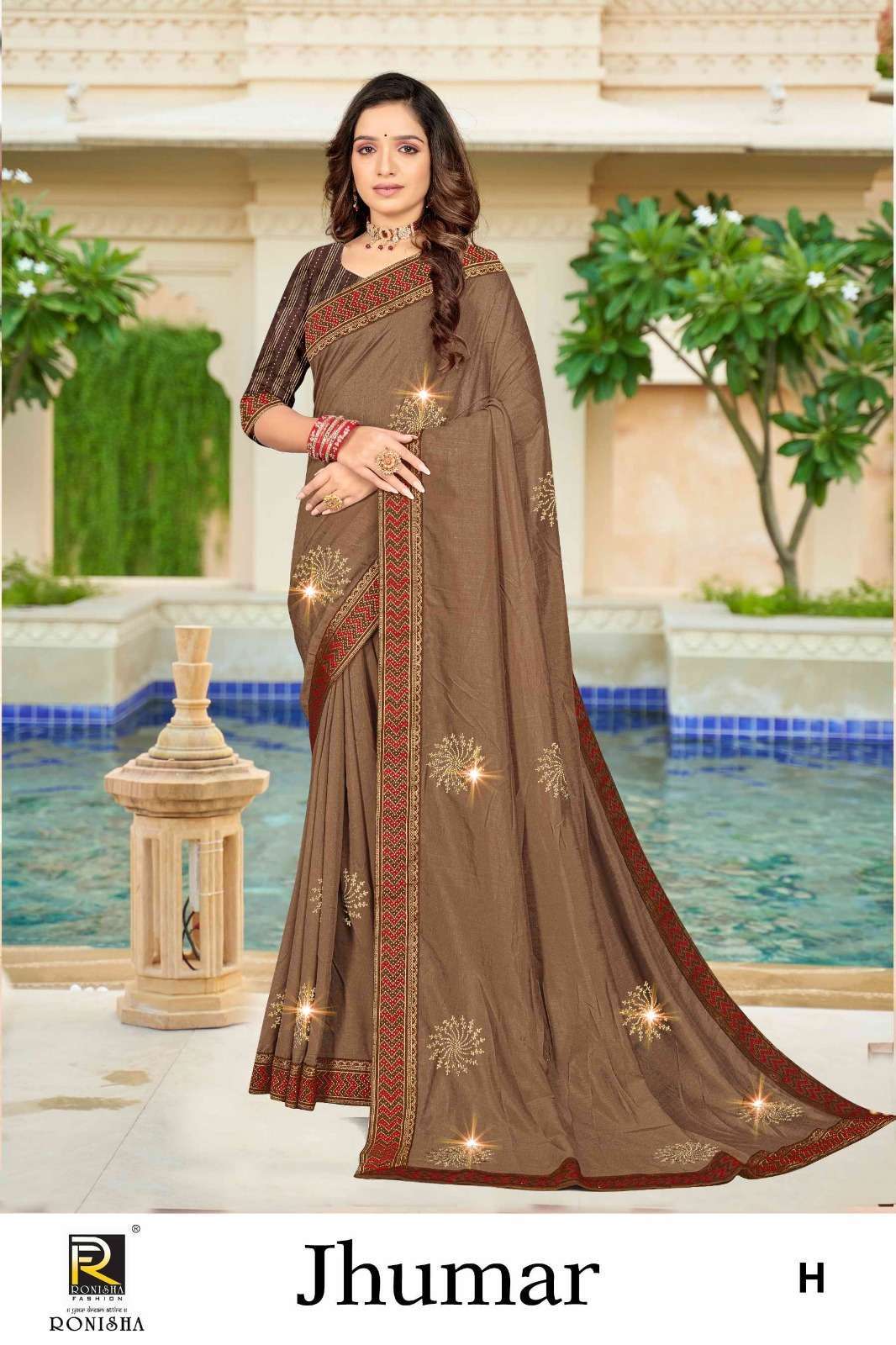 Ronisha Jhumar Vichitra Silk Saree suppliers in India