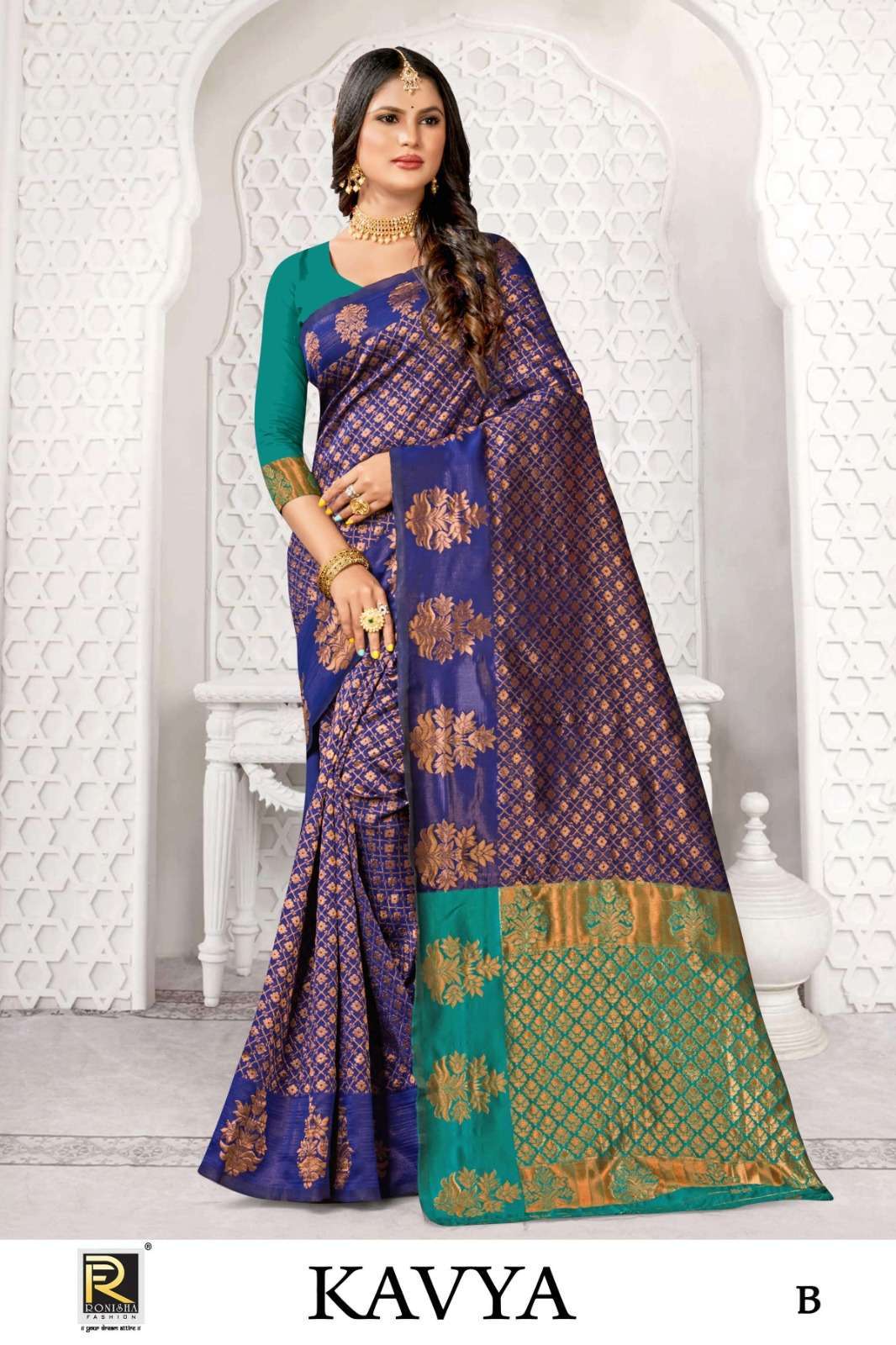 Ronisha Kavya Banarasi Silk Designer sarees wholesale