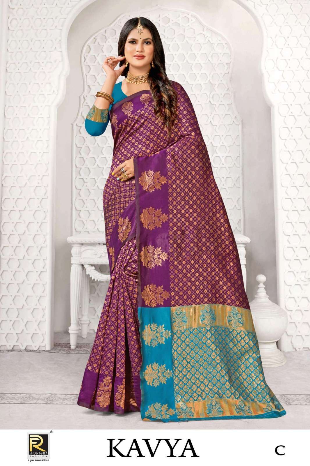 Ronisha Kavya Banarasi Silk Designer sarees wholesale