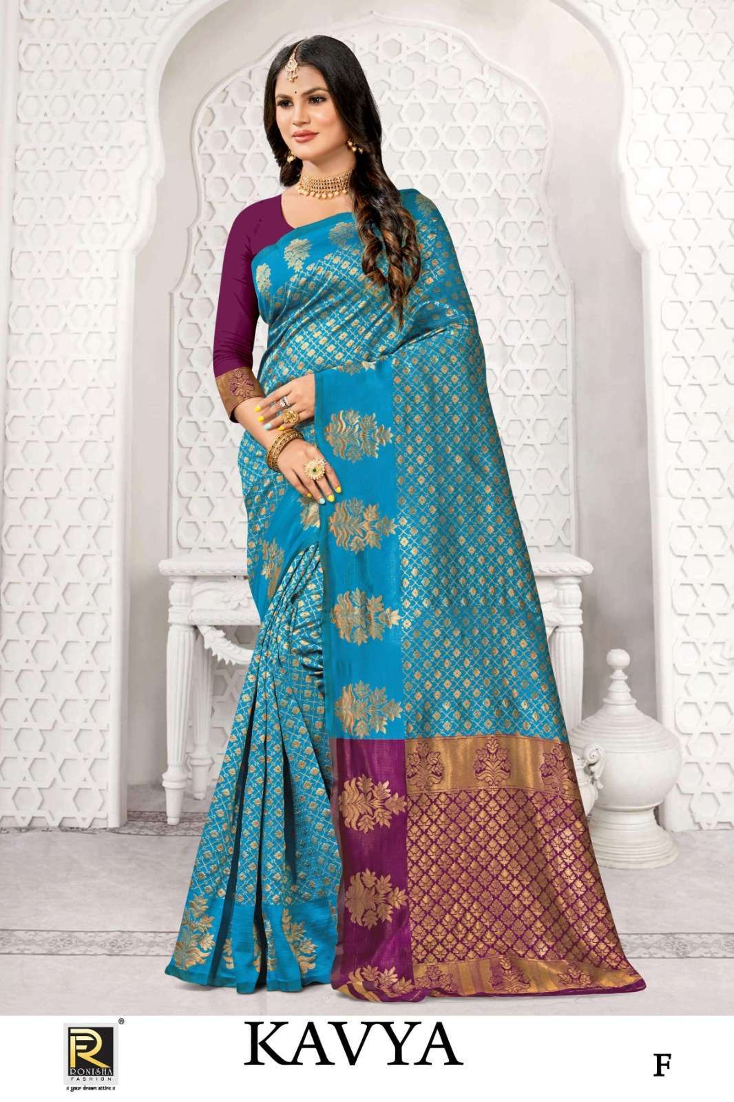 Ronisha Kavya Banarasi Silk Designer sarees wholesale