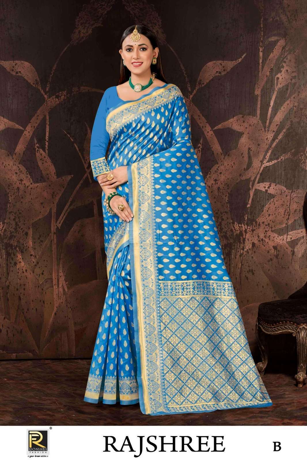 Ronisha Rajshree Banarasi Silk Saree wholesale price list