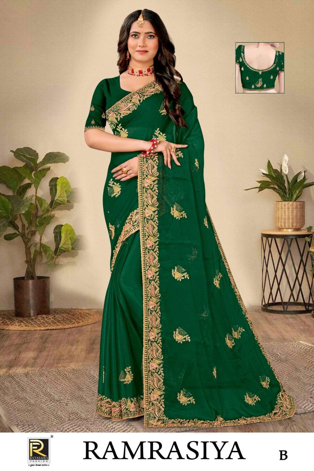 Ronisha Ram Rasiya  Wholesale sarees