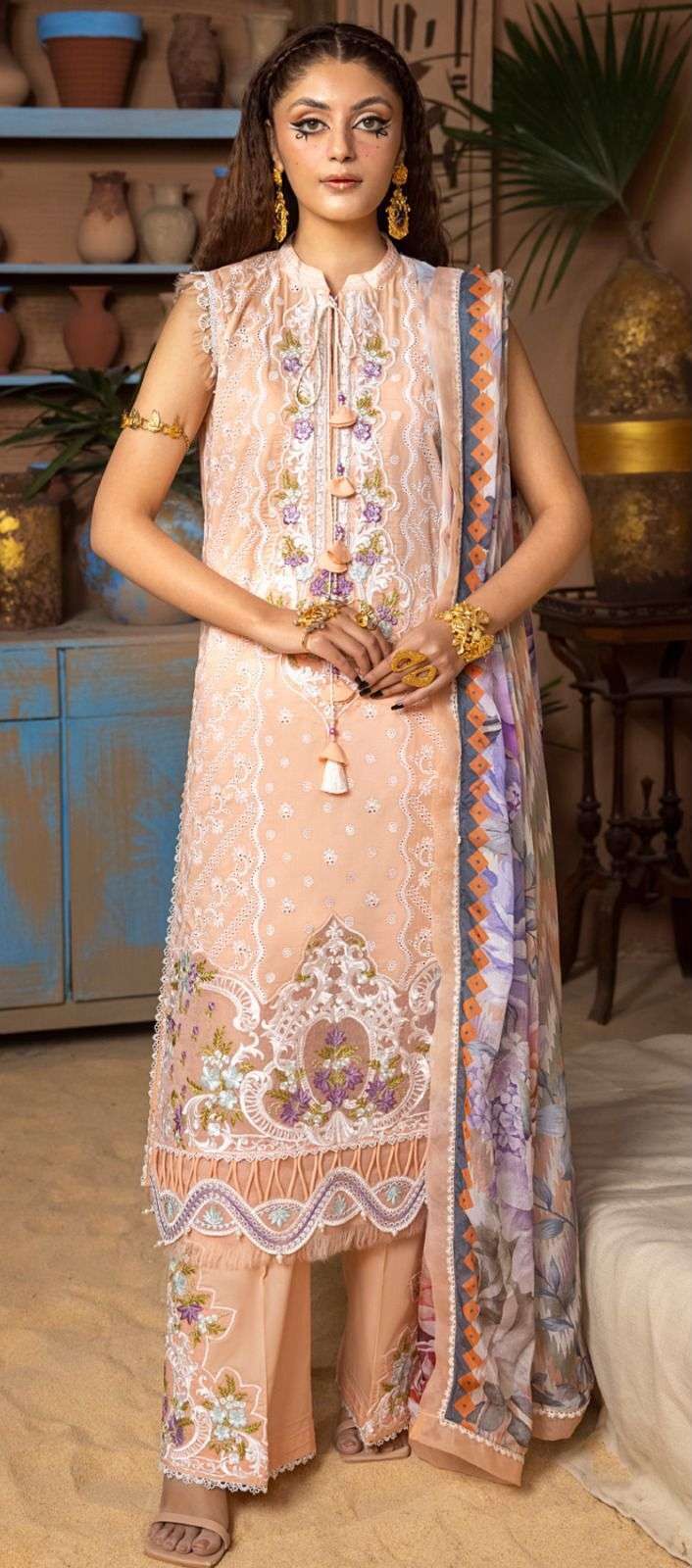 Saniya Adan Libas Chikankari 25 Embroidred Wholesale Salwar Kameez Manufacturers