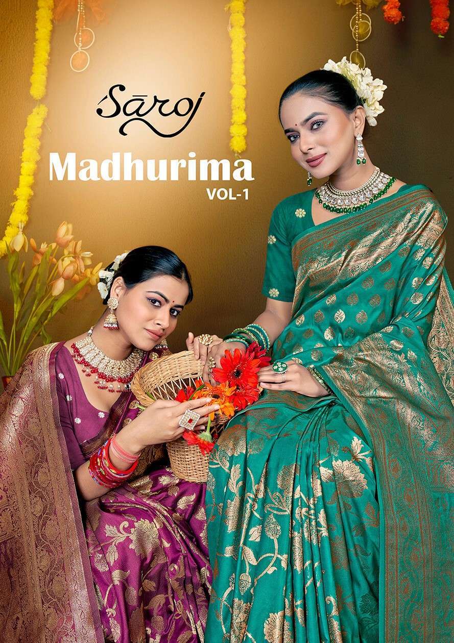 Saroj Madhurima Vol.1 50*600 Heavy Soft Silk Sarees wholesale india