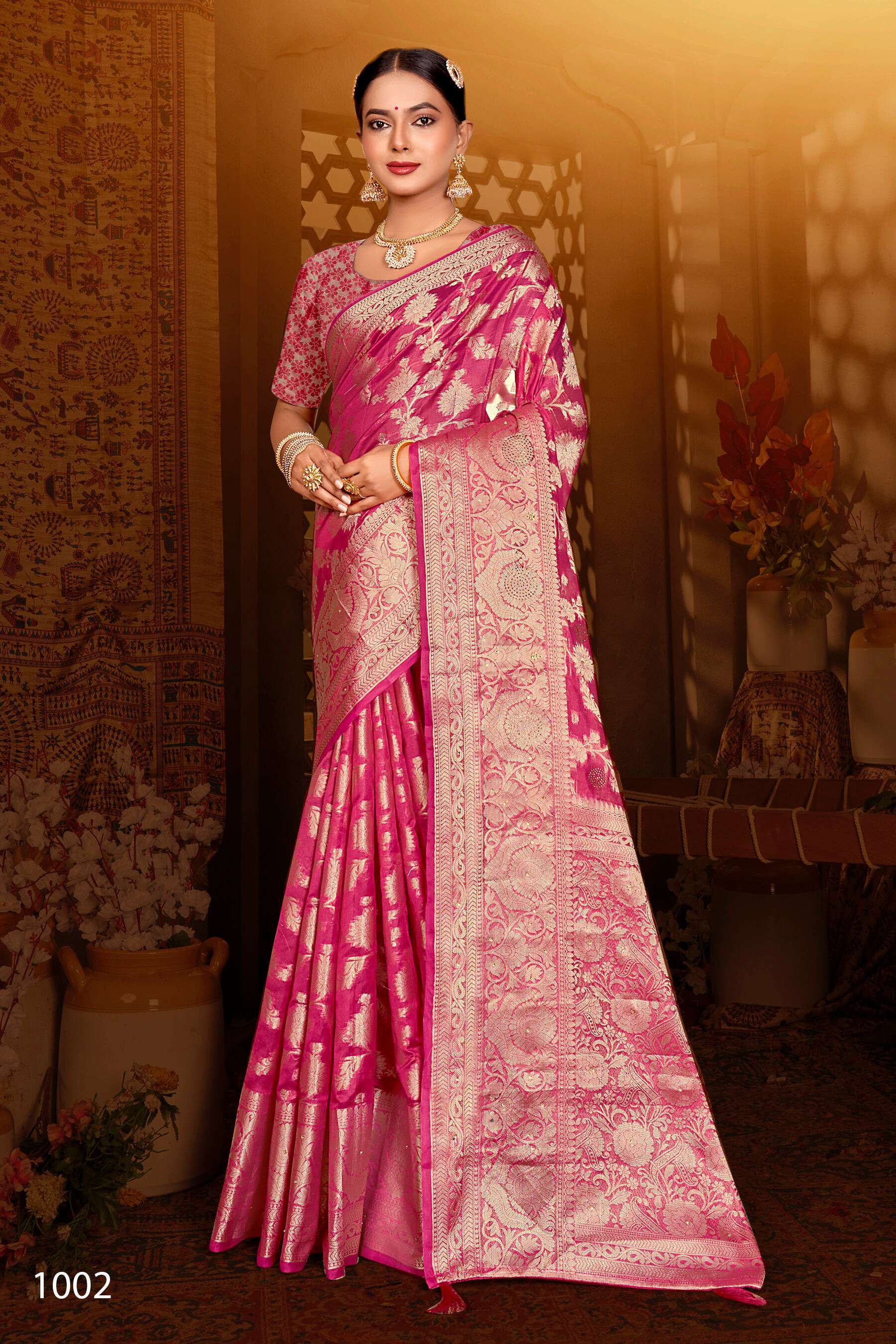 Saroj Monika Vol.11 Soft Organza With Swarovski Wholesale saree market in Mumbai