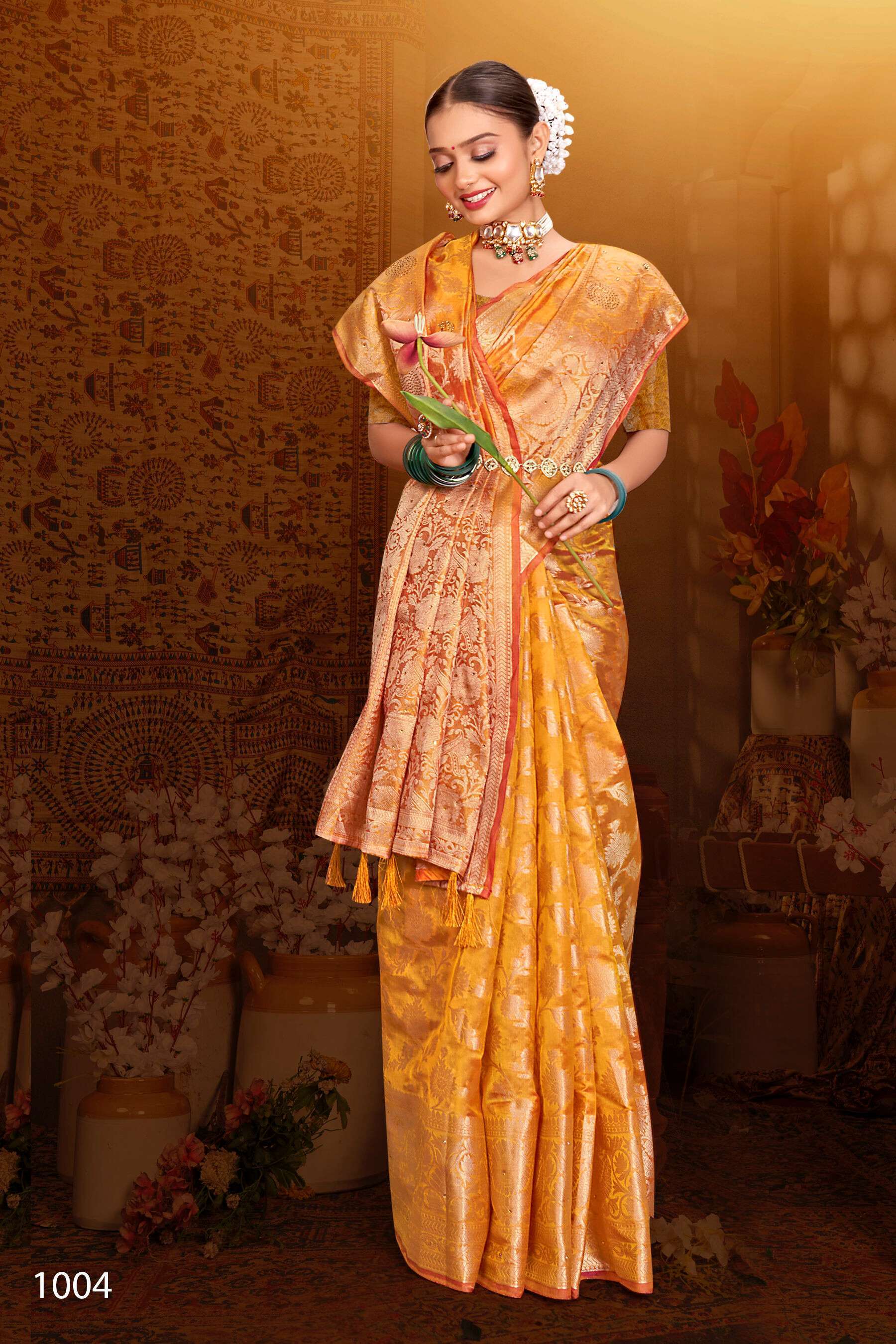 Saroj Monika Vol.11 Soft Organza With Swarovski Wholesale saree market in Mumbai