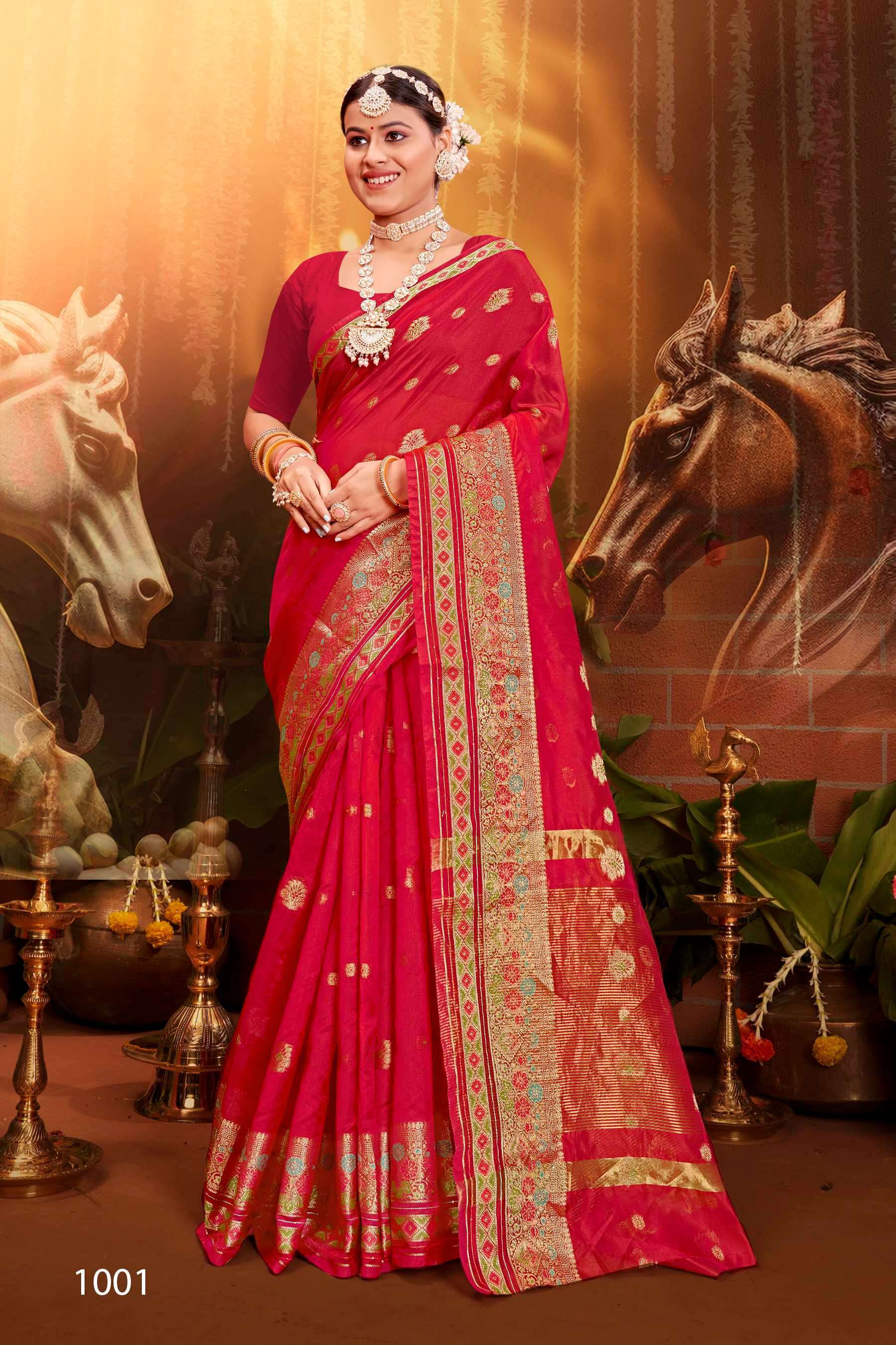 Saroj Saveraa Vol.5 Soft Organza Latest saree designs in Surat