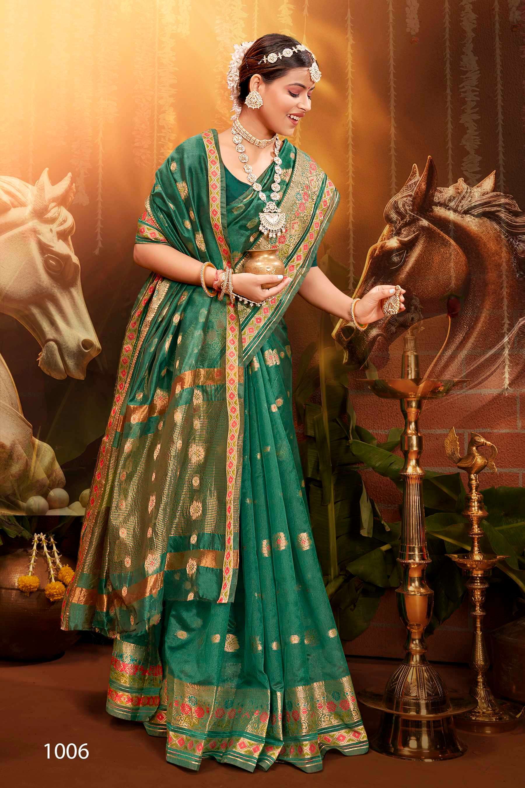 Saroj Saveraa Vol.5 Soft Organza Latest saree designs in Surat