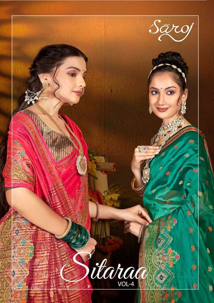 Saroj Sitaraa Vol.4 Soft Organza Silk Silk sarees wholesale in Kolkata