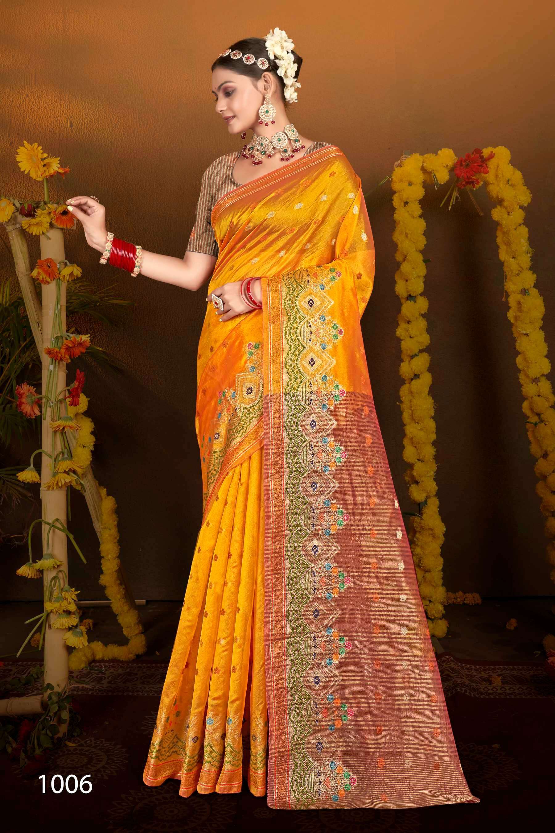 Saroj Sitaraa Vol.4 Soft Organza Silk Silk sarees wholesale in Kolkata
