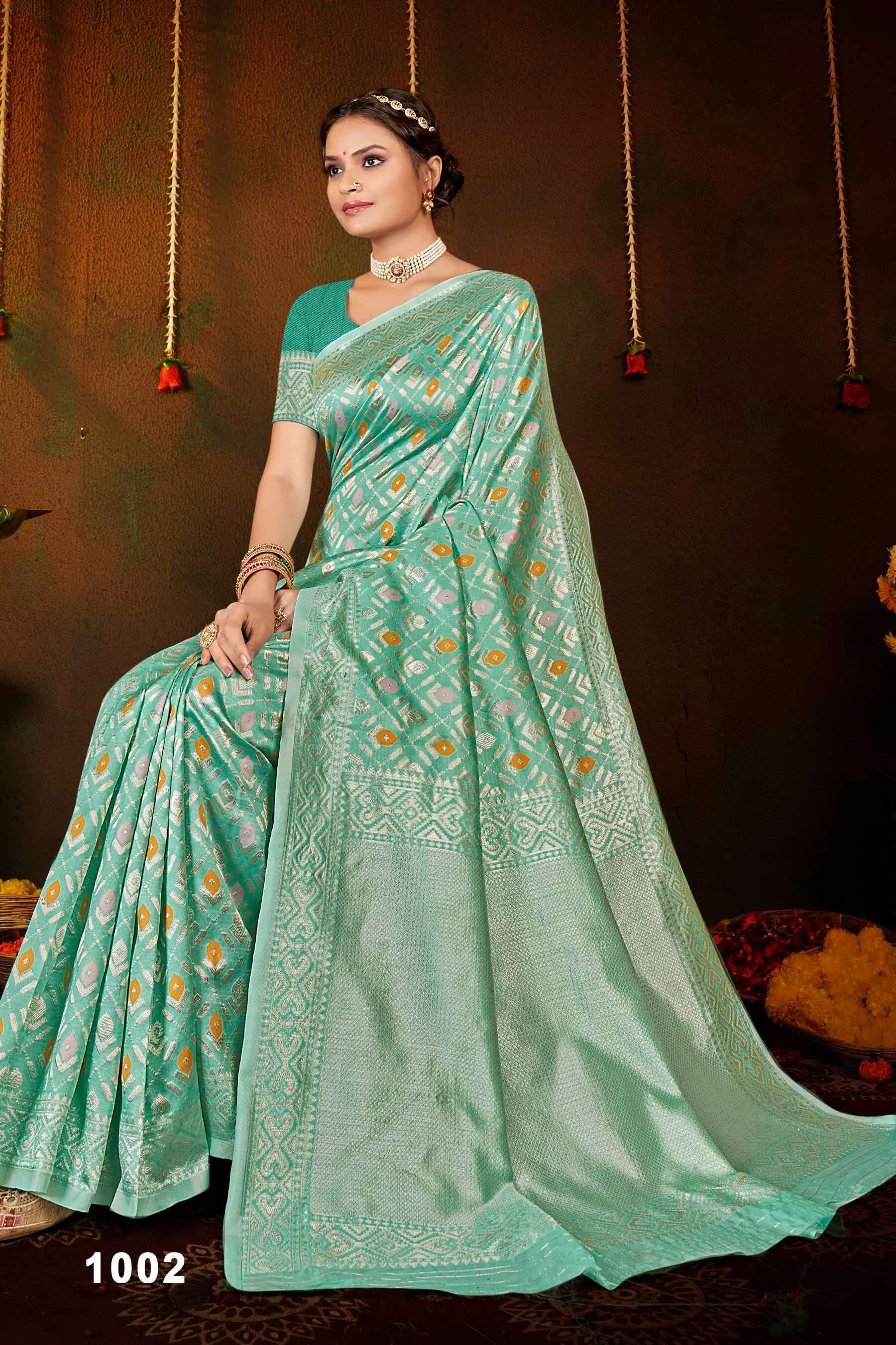 Saroj Zohra Silk Vol.3 Soft Silk With Meena Party wear sarees wholesale
