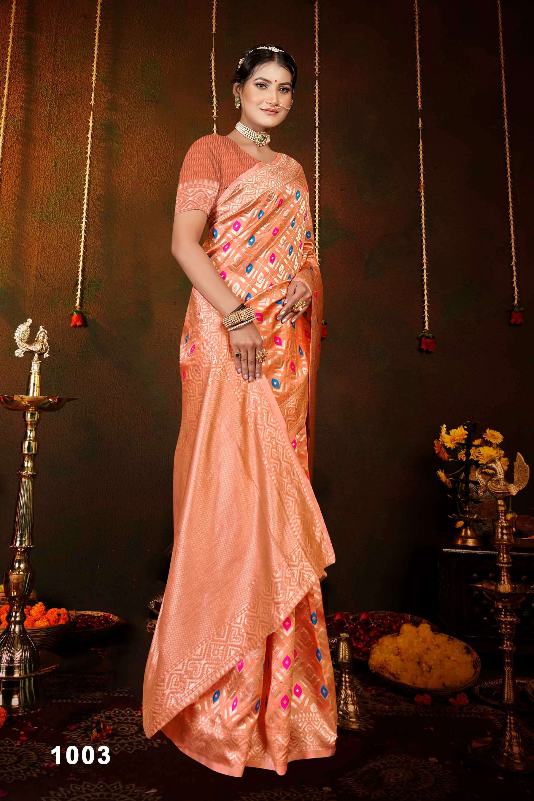 Saroj Zohra Silk Vol.3 Soft Silk With Meena Party wear sarees wholesale