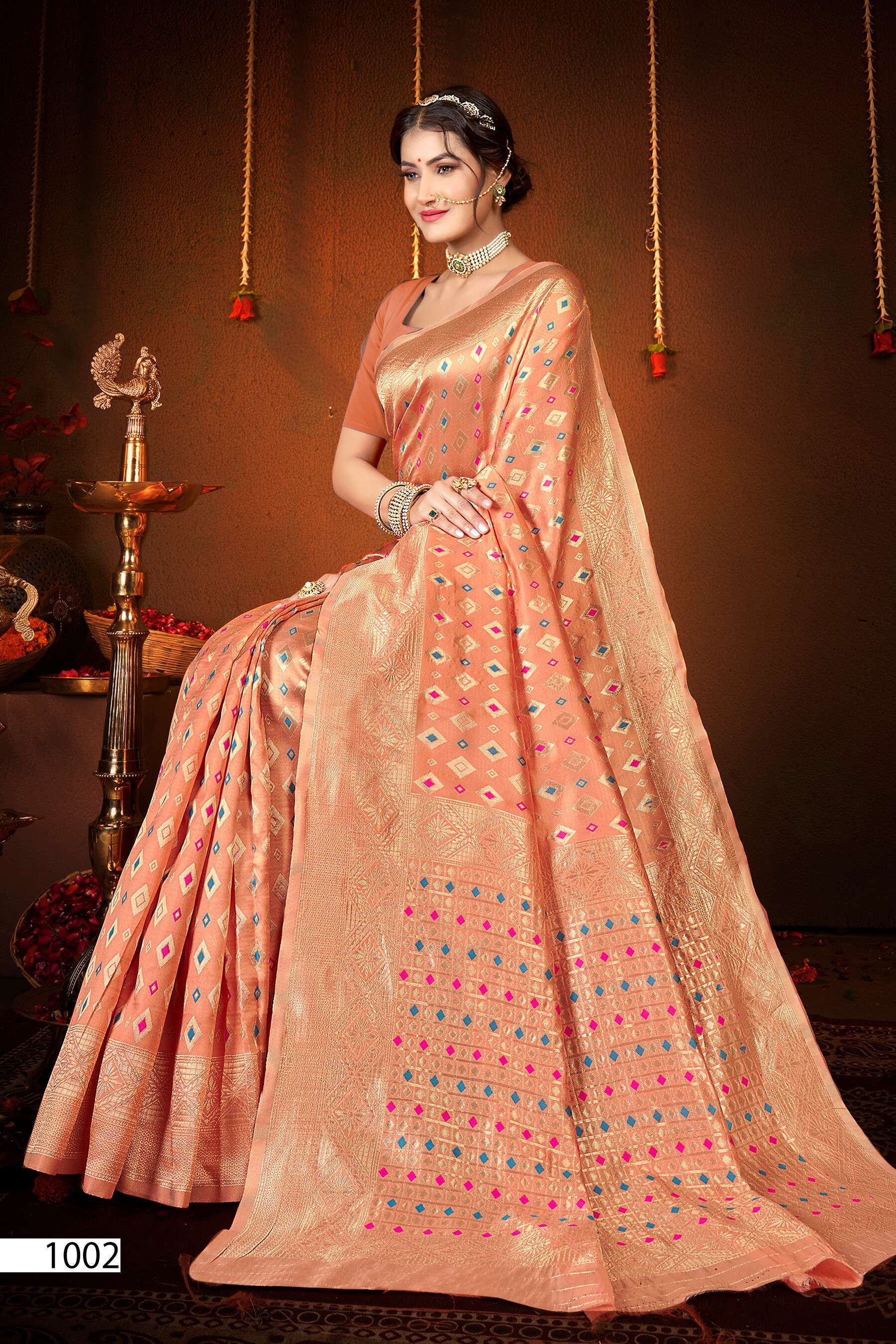Saroj Zohra Silk Vol.4 Soft Silk With Meena Traditional sarees wholesale
