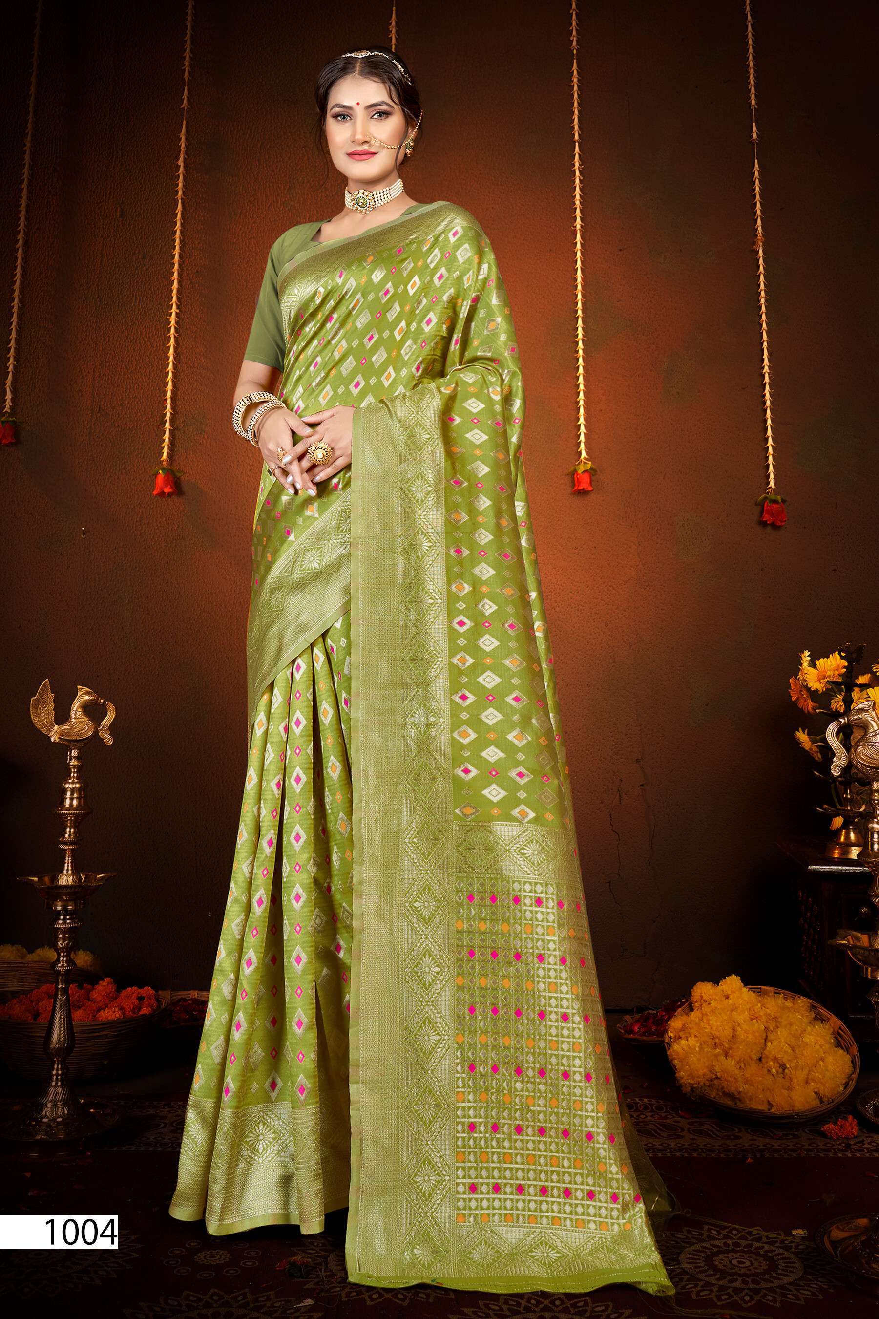 Saroj Zohra Silk Vol.4 Soft Silk With Meena Traditional sarees wholesale
