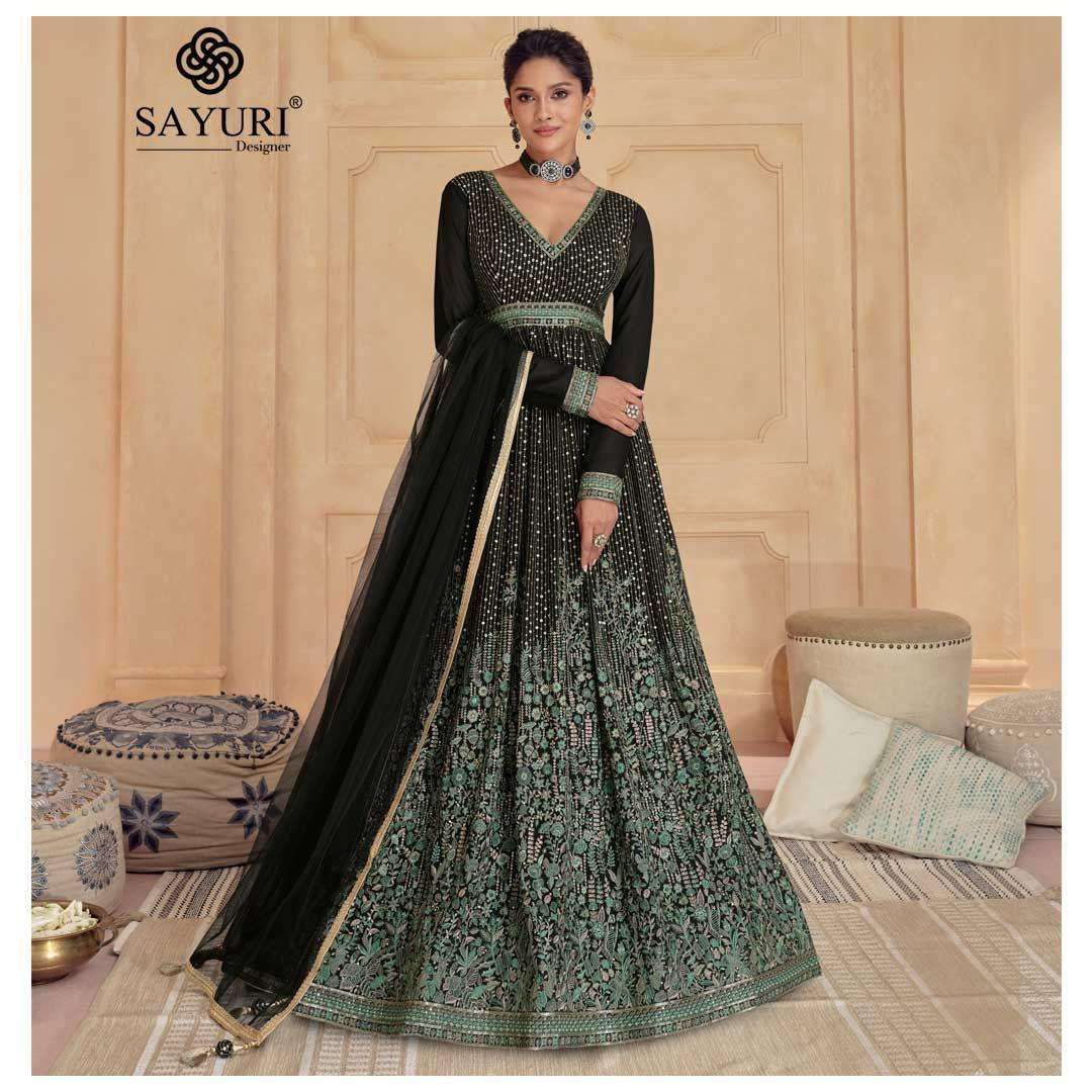 Sayuri Sajdaa Real Georgette Pakistani silk suits wholesale