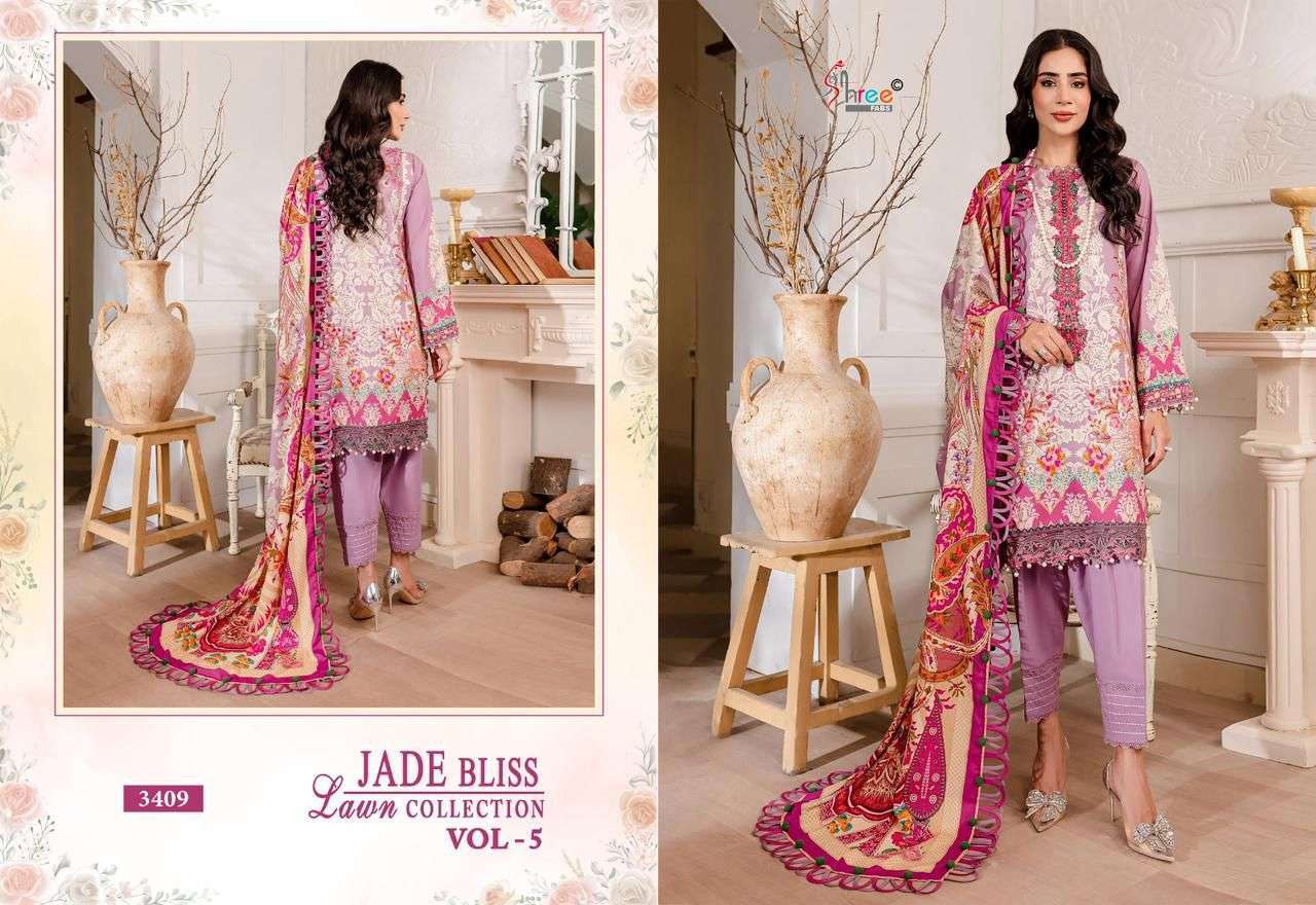 Shree Jade Bliss Vol 5 Chiffon Dupatta  Wholesale Anarkali Salwar Kameez
