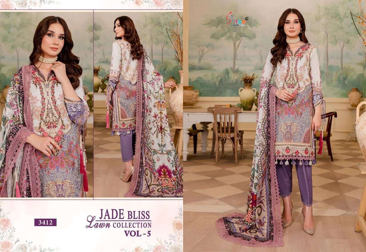 Shree Jade Bliss Vol 5 Chiffon Dupatta  Wholesale Anarkali Salwar Kameez