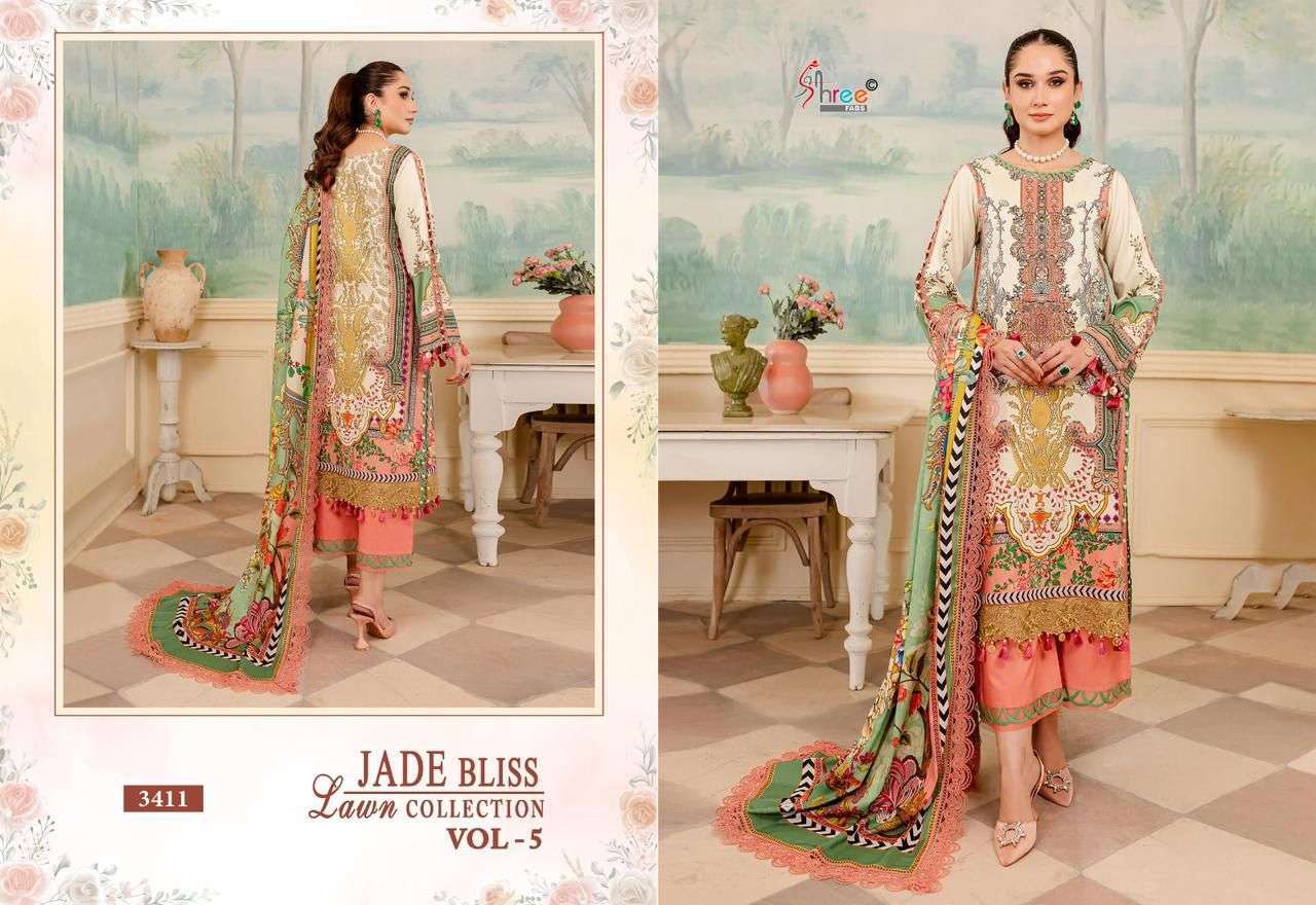 Shree Jade Bliss Vol 5 Chiffon Dupatta  Wholesale Anarkali Salwar Kameez