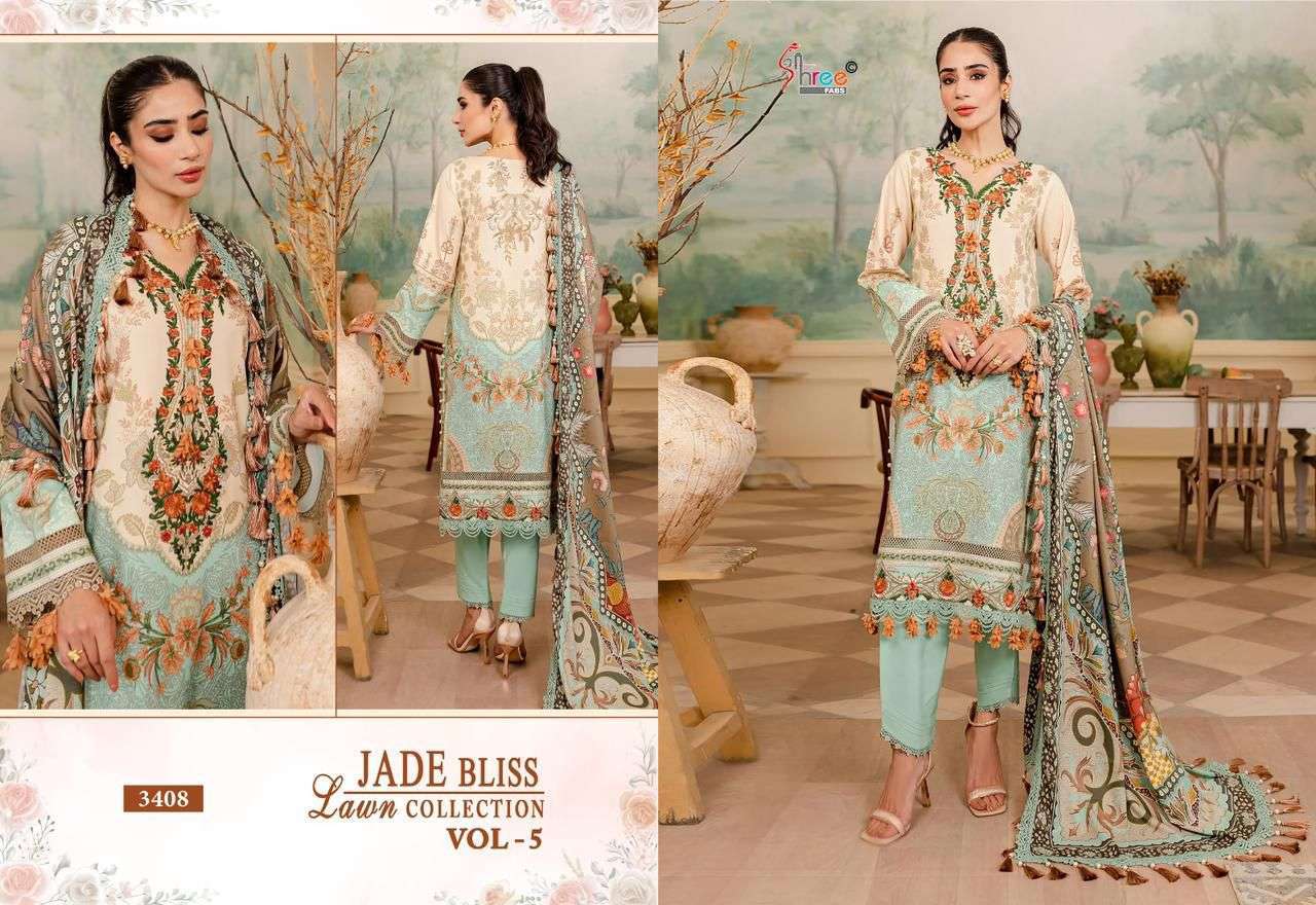 Shree Jade Bliss Vol 5 Chiffon Dupatta  Wholesale Anarkali Salwar Kameez