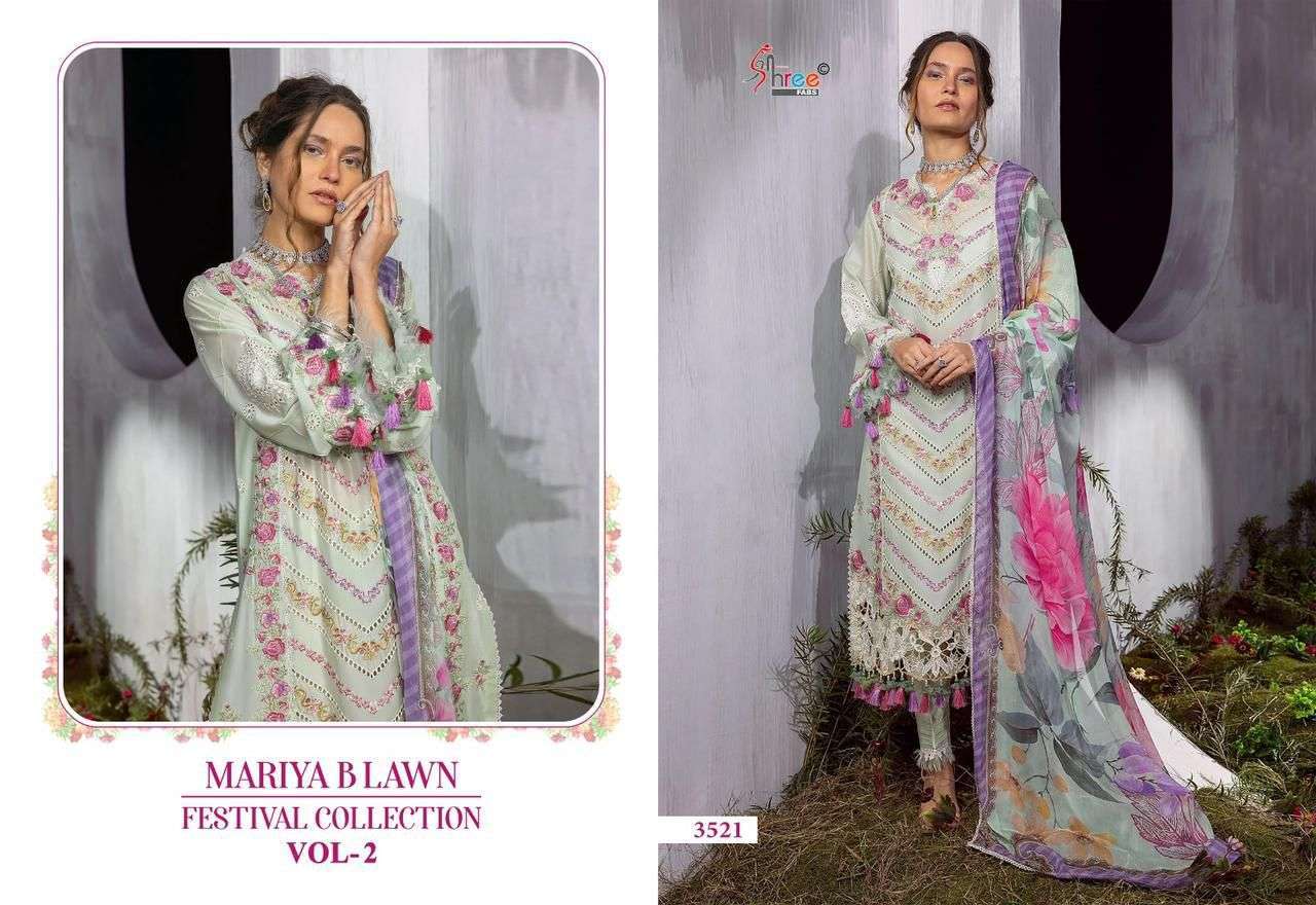 Shree Mariya B Vol 2 Cotton Dupatta Pakistani suit materials in Hyderabad