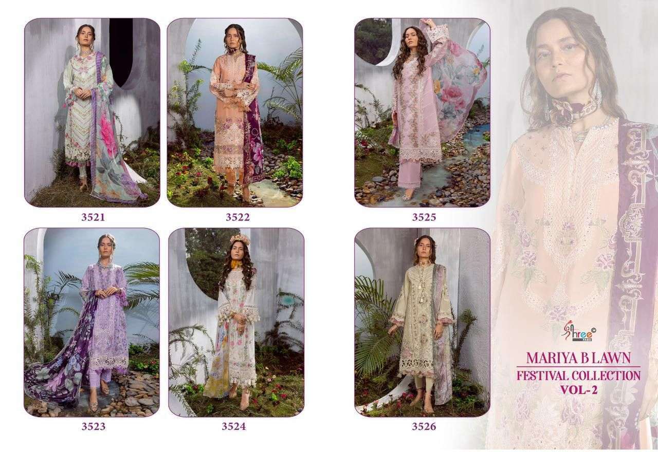 Shree Mariya B Vol 2 Cotton Dupatta Pakistani suit materials in Hyderabad