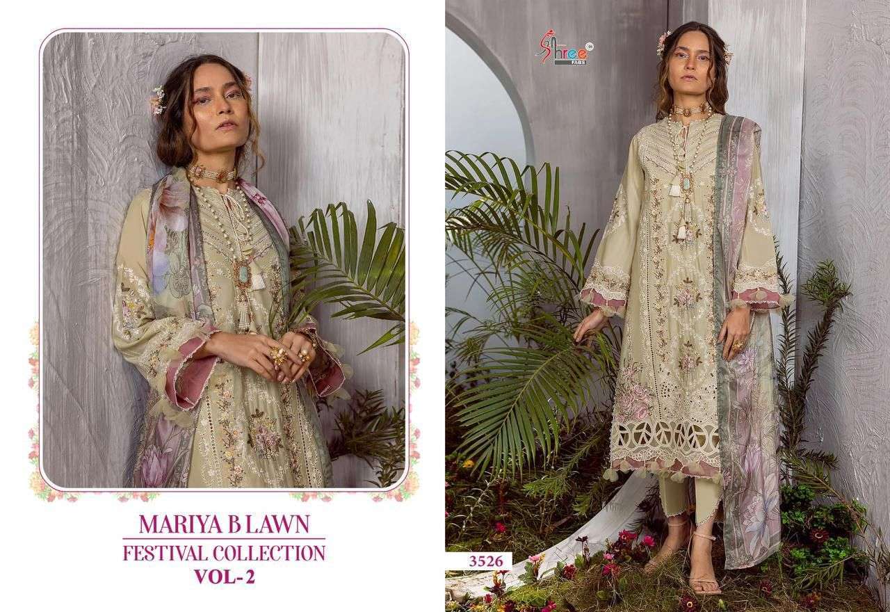 Shree Mariya B Vol 2 Cotton Dupatta Pakistani suit materials in Hyderabad