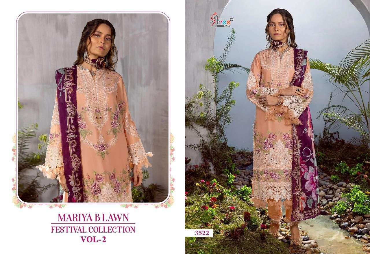 Shree Mariya B Vol 2 Cotton Dupatta Pakistani suit materials in Hyderabad