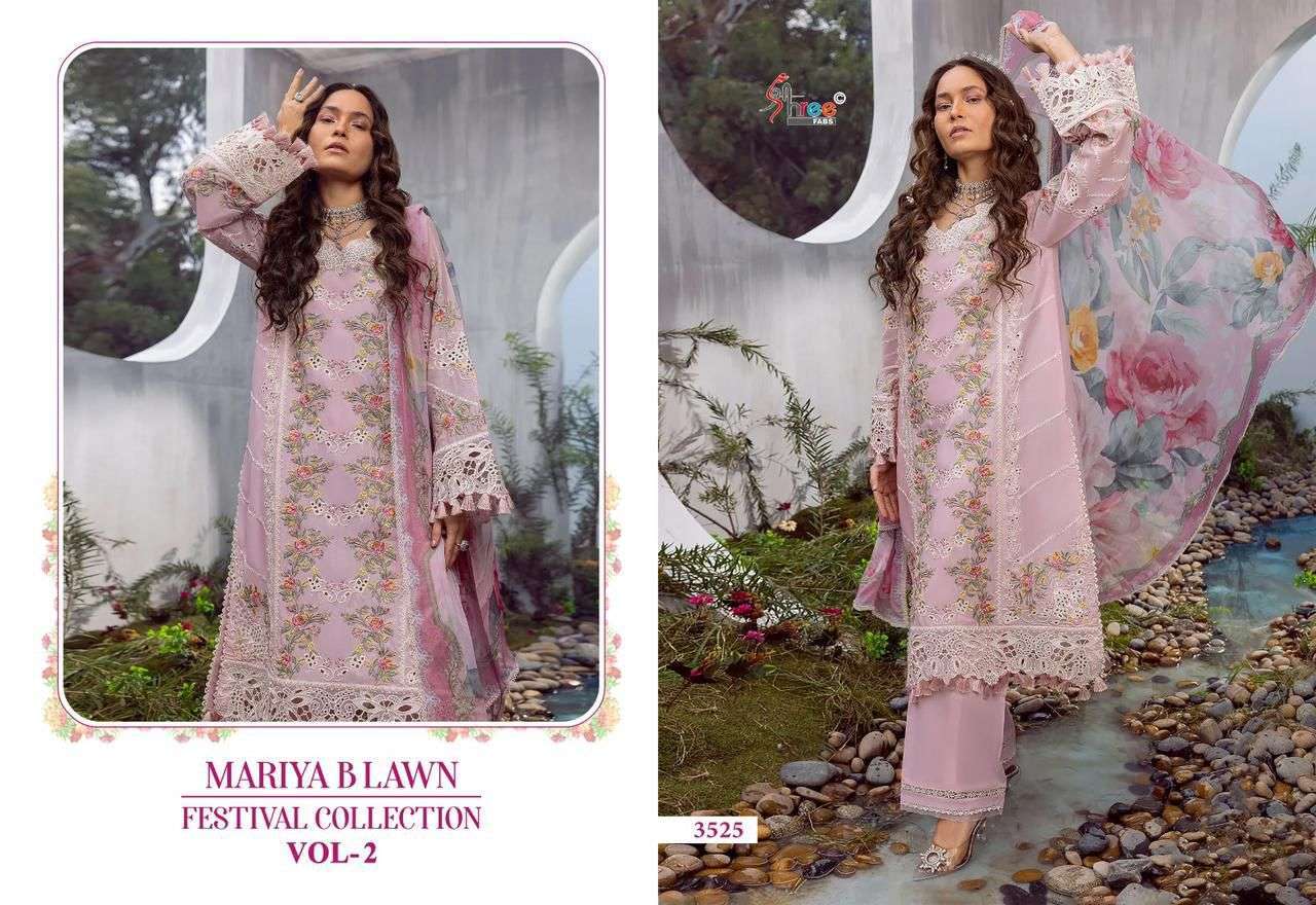 Shree Mariya B Vol 2 Cotton Dupatta Pakistani suit materials in Hyderabad